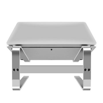 Rnemitery Laptop Ständer, Aluminium Laptop Stand mit Belüftung für Schreibtisch Laptop-Ständer, (Ergonomisch Laptop Halterung für Schreibtisch)