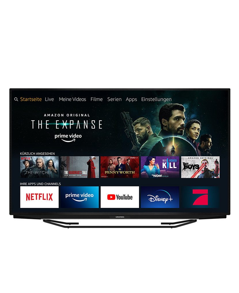 Grundig 55 GUB 7140 - Fire TV Edition LED-Fernseher (139 cm/55 Zoll, UHD, Smart-TV, UHD, Magic Fidelity, Triple Tuner, Smart-TV, HDR / HLG)
