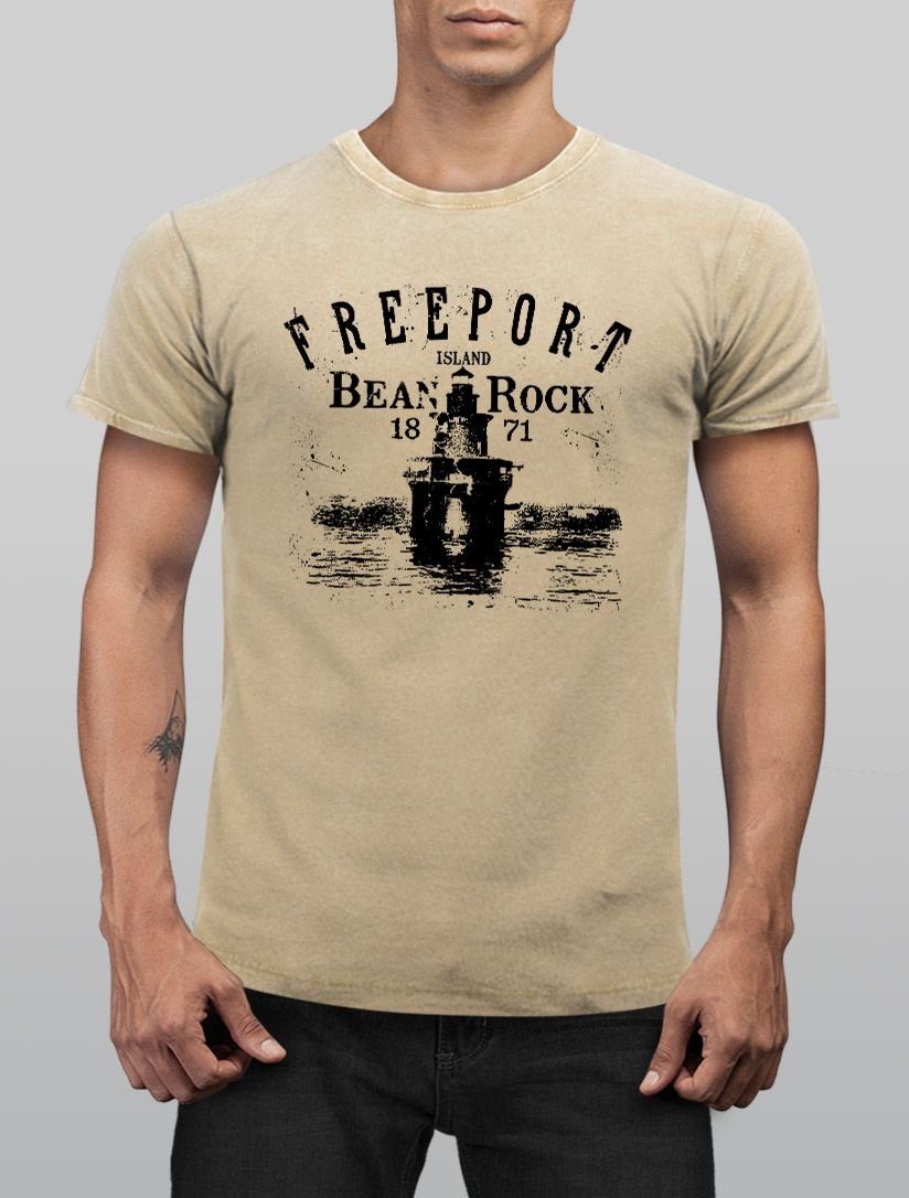 Neverless Print-Shirt Herren Vintage Shirt Retro günstig online kaufen