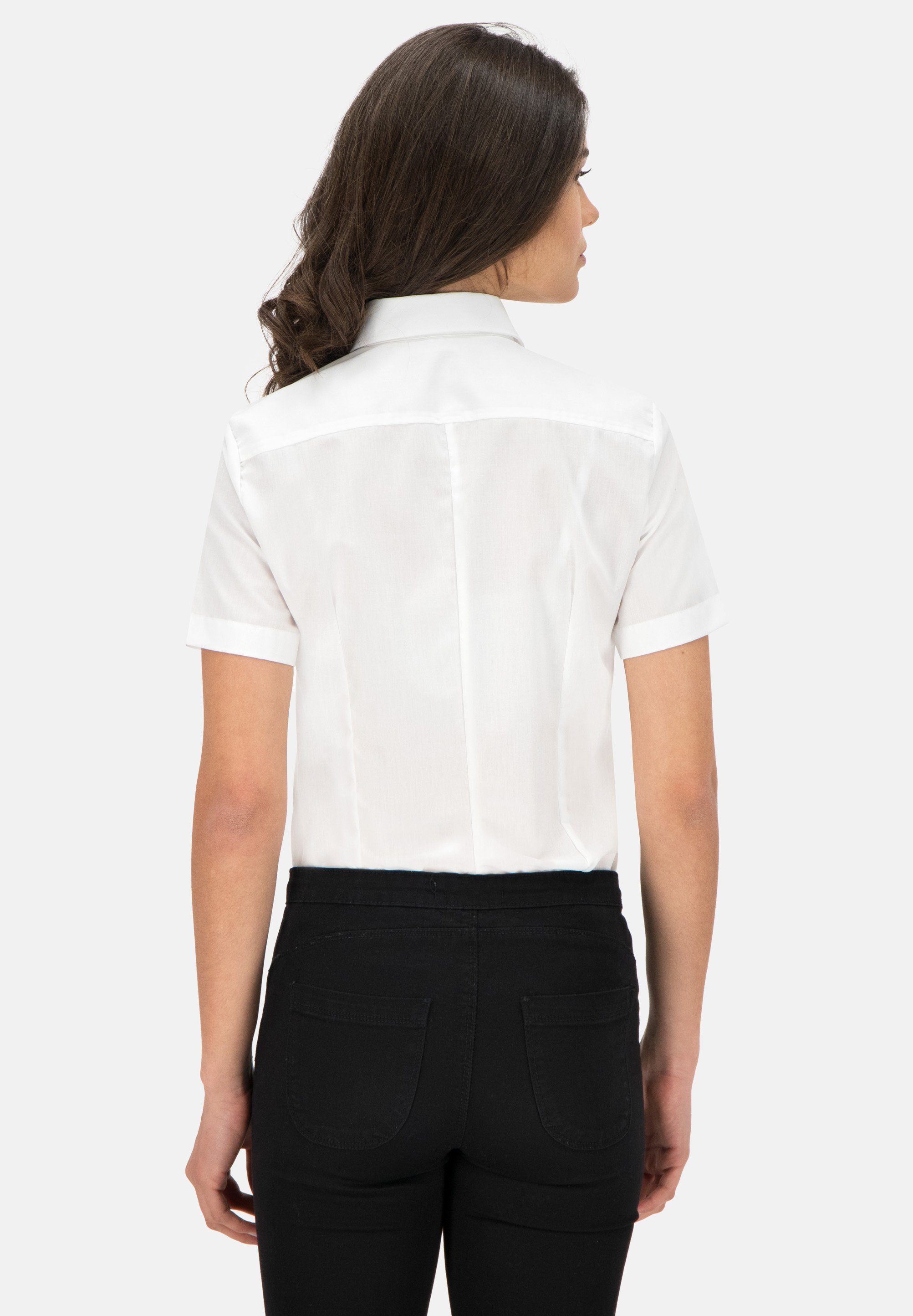 Petermann Slim in Flanellbluse moderner Sofia Fit-Passform