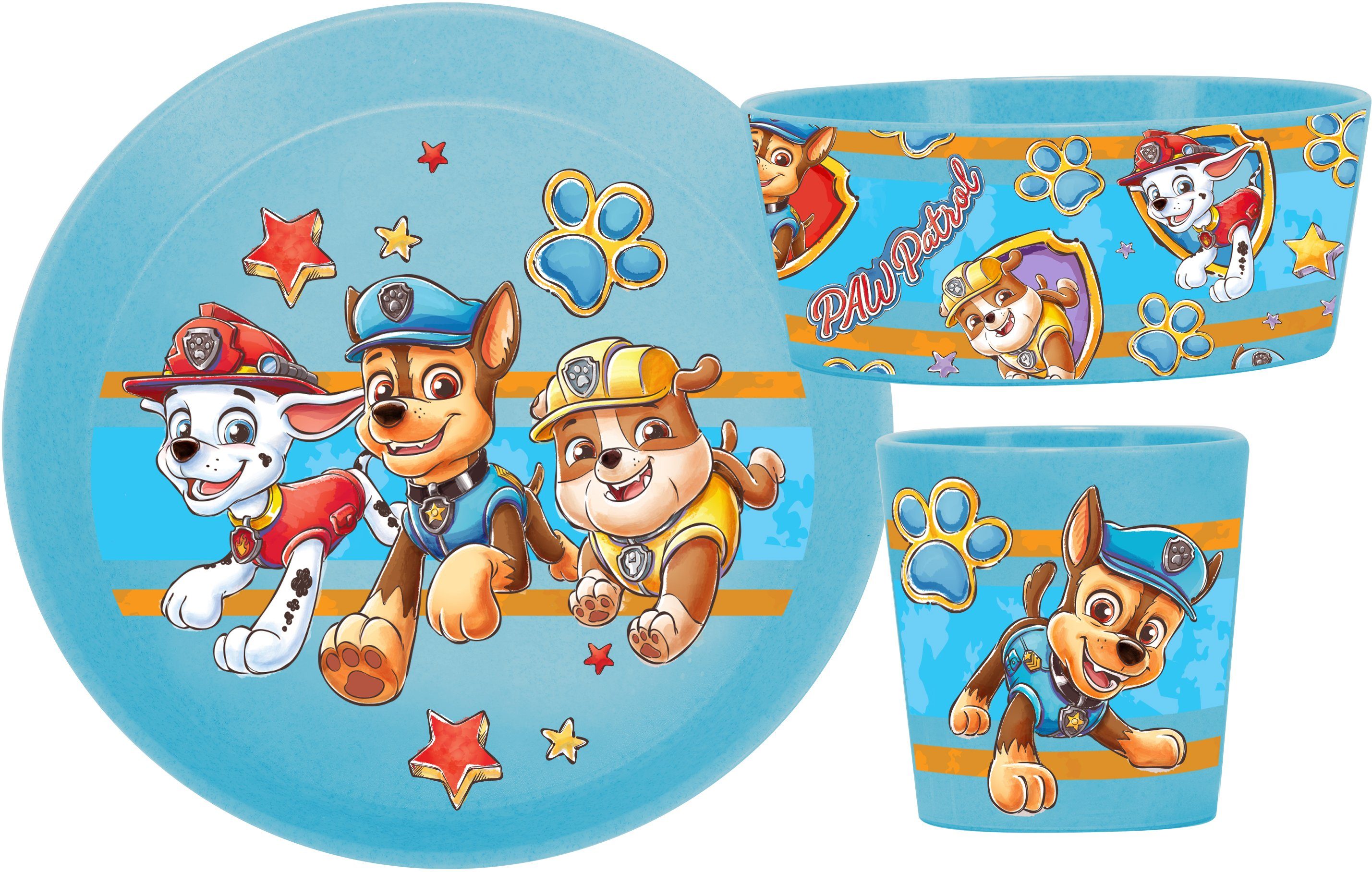 KOZIOL Детская посуда-Set CONNECT PAW PATROL (3-tlg), 1 Personen, Kunststoff, Made in Germany, 3 Teile, für 1 Person