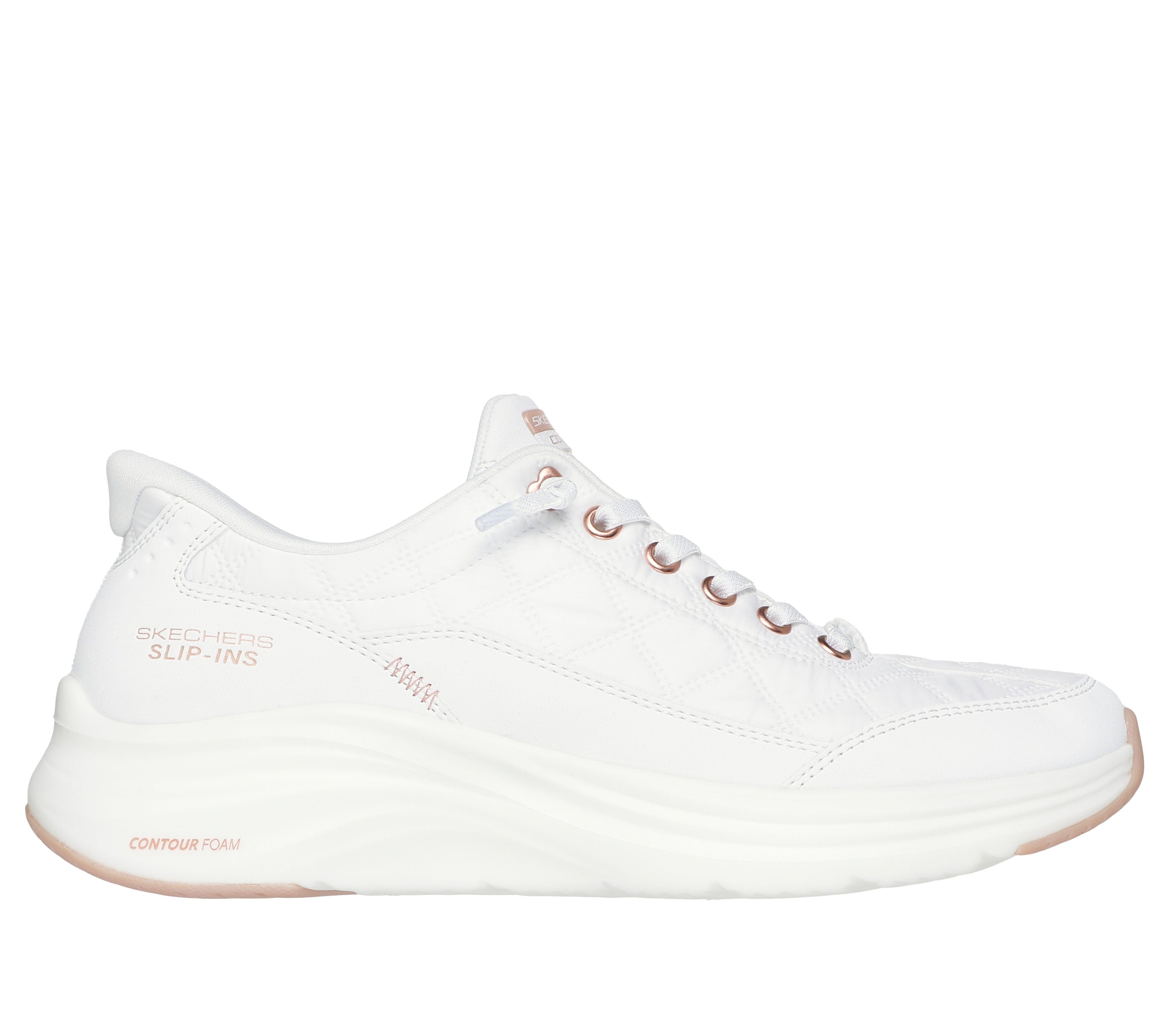 Skechers CONTOUR FOAM-GOLDEN HOUR Slip-On Sneaker Slipper, Freizeitschuh, Schlupfschuh mit Slip-Ins Funktion