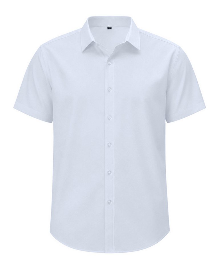 Allthemen Kurzarmhemd Herren Kurzarmhemd klassischer Kragen Regular Fit Business Hemd