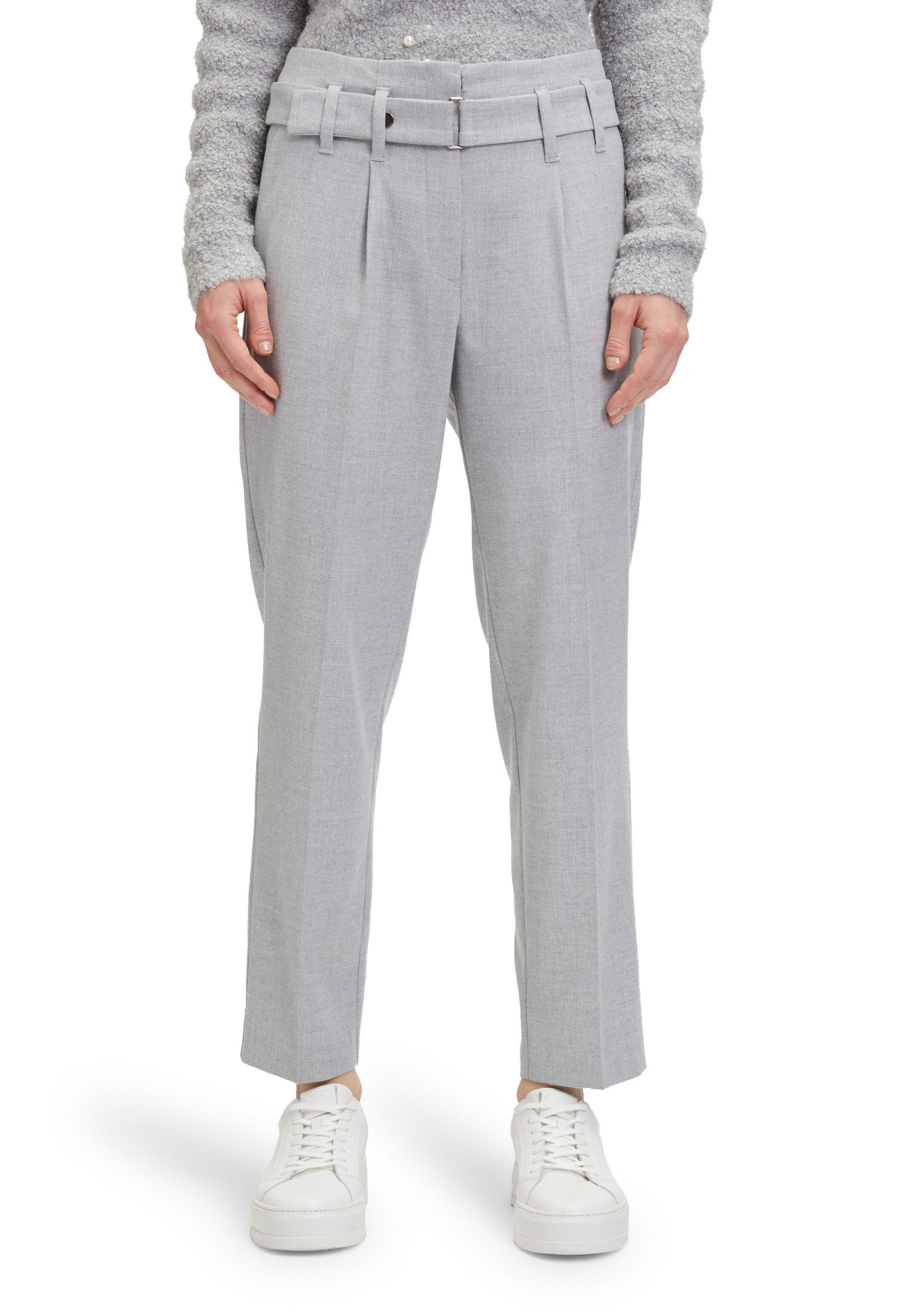 Betty&Co Stoffhose Betty & Co Stoffhose mit Gürtel Mit Gürtel