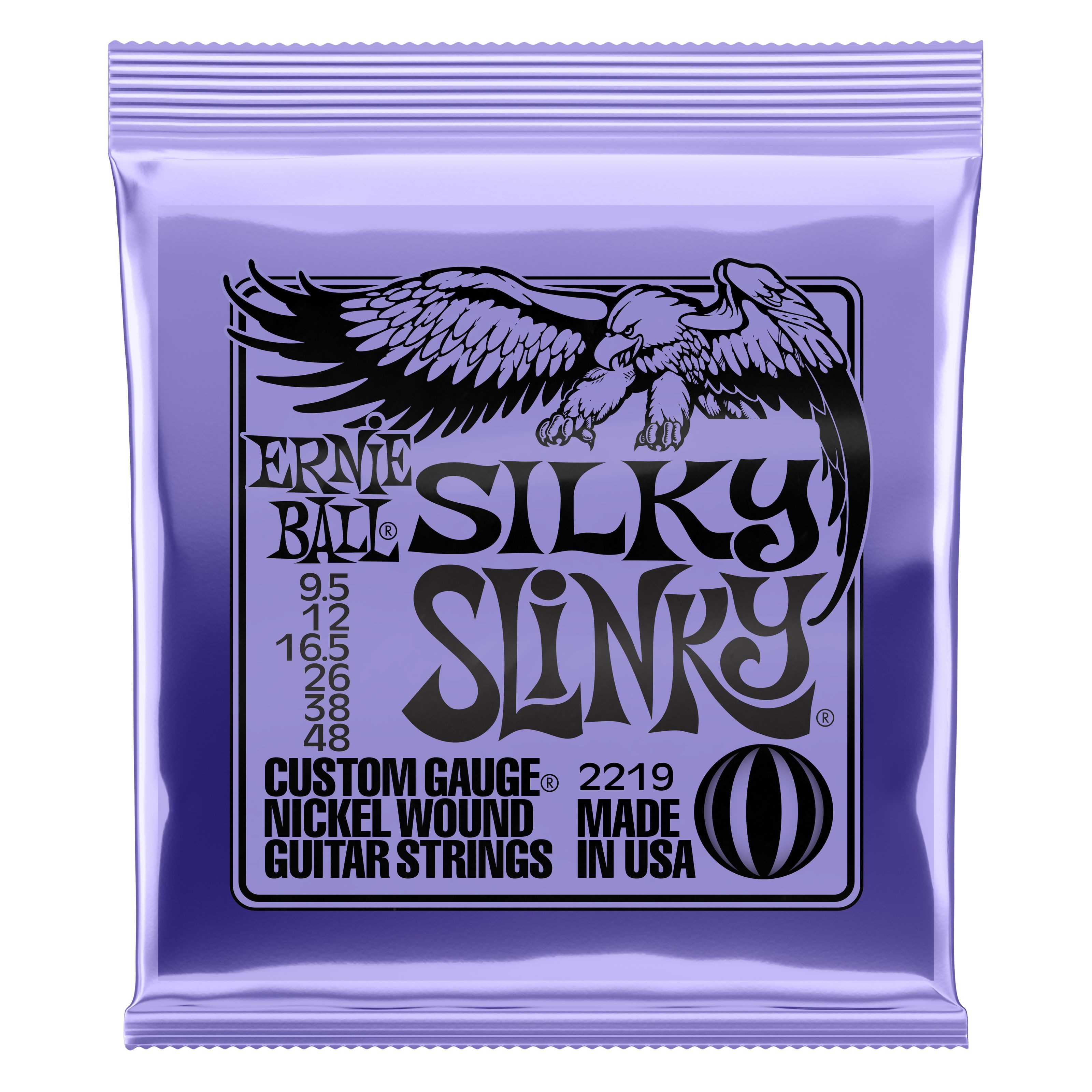 Ernie Ball Saiten, EB2219 09,5-48 Silky Slinky - E-Gitarrensaiten
