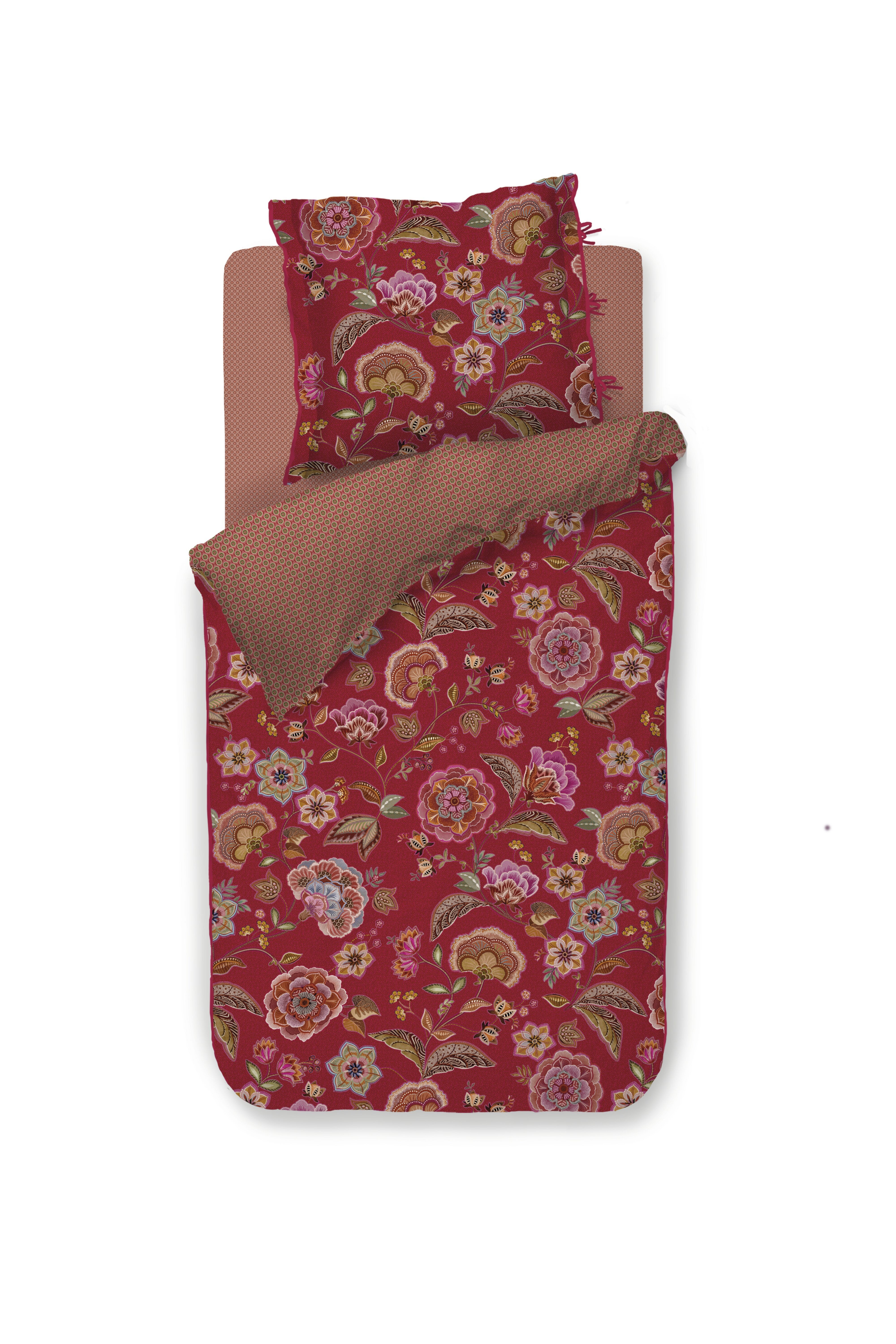 PiP Studio Bettwäsche Pip Studio, Bettwäsche Set, Matata, Rot, 135x200, 2 t günstig online kaufen