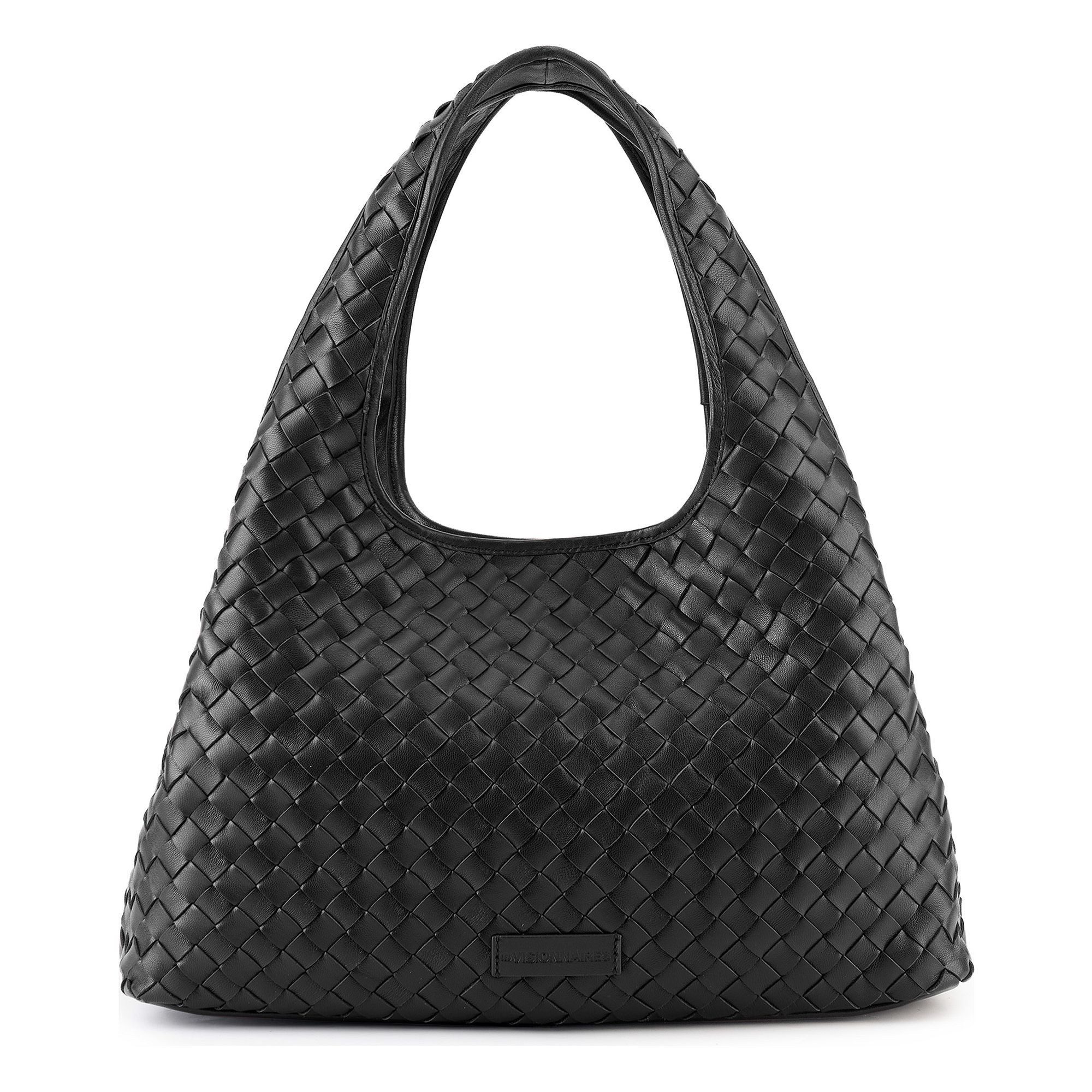 Les Visionnaires Schultertasche Paz Weave, Leder