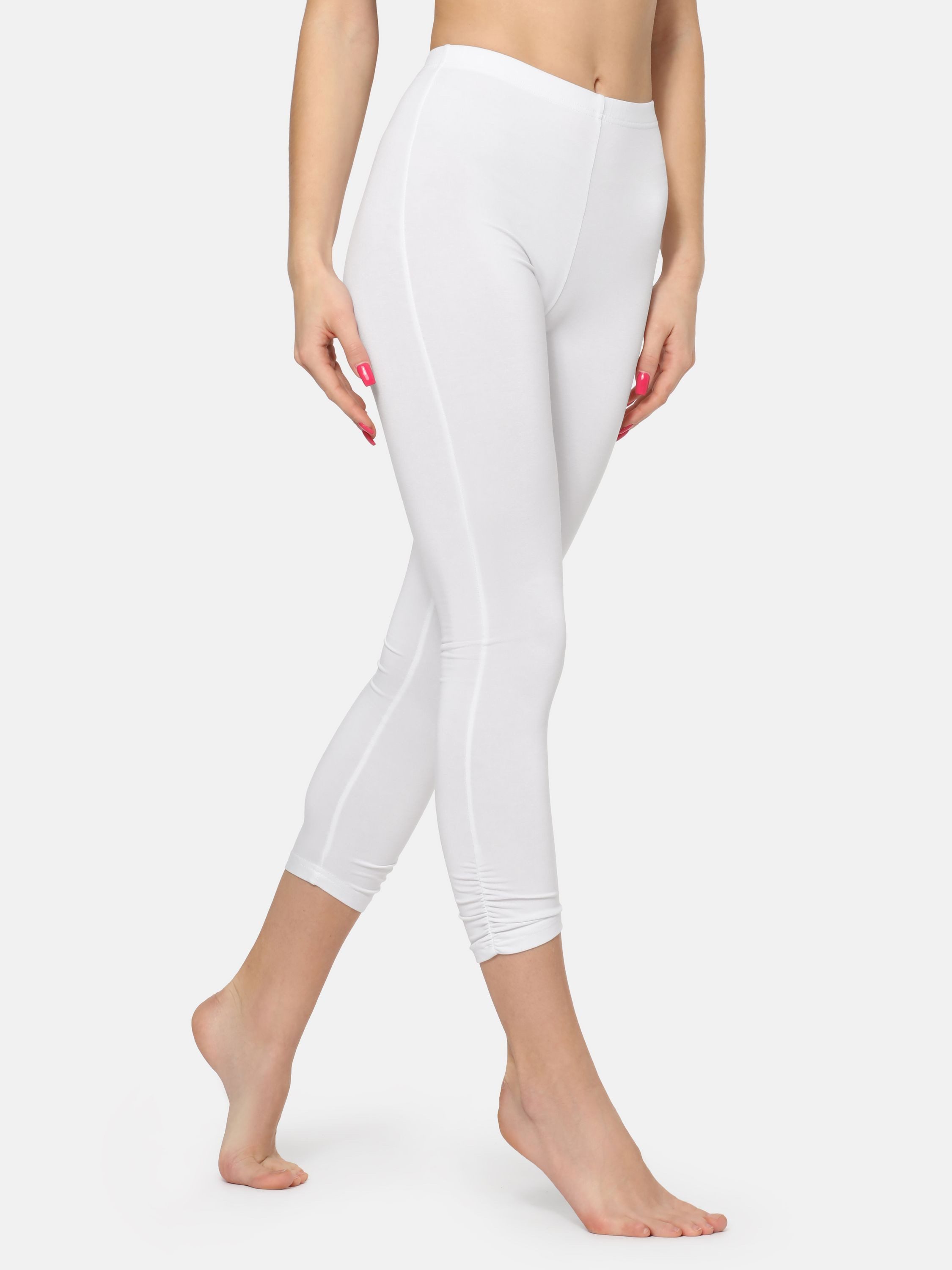 Merry Style Leggings Damen 7/8 Hosen mit Falten MS10-424 (1-tlg) elastischer Bund