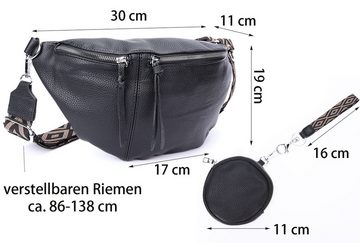 AquaBreeze Umhängetasche Umhängetasche Damen Crossbody Bag (1-tlg., 3 in 1 Schultertasche, Bauchtasche mit Reißverschluss), Verstellbarem breitem Gurt, Handtasche für Männer Frauen