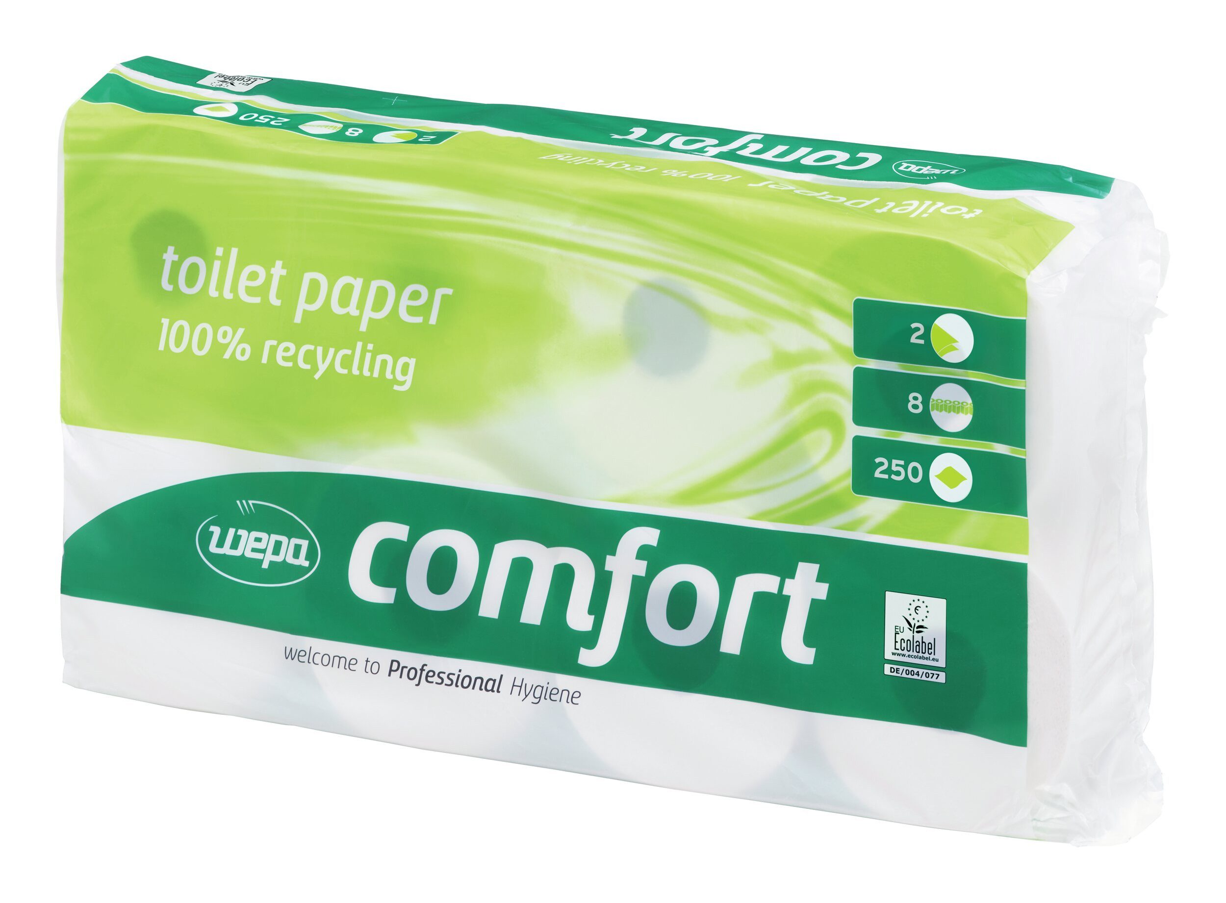 WEPA Toilettenpapier, Comfort 2-lagig weiß 64 Rollen