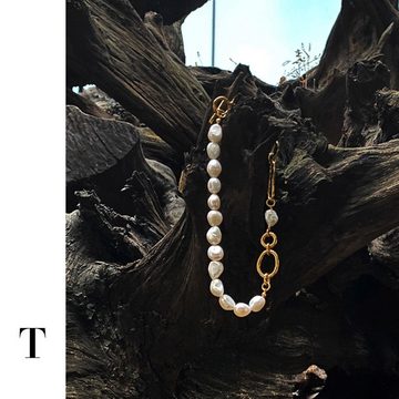 DTC GmbH Perlenkette Luxuriöse natürliche Barockperlenkette (Finde noch heute Dein perfektes Schmuckstück!, 1-tlg)