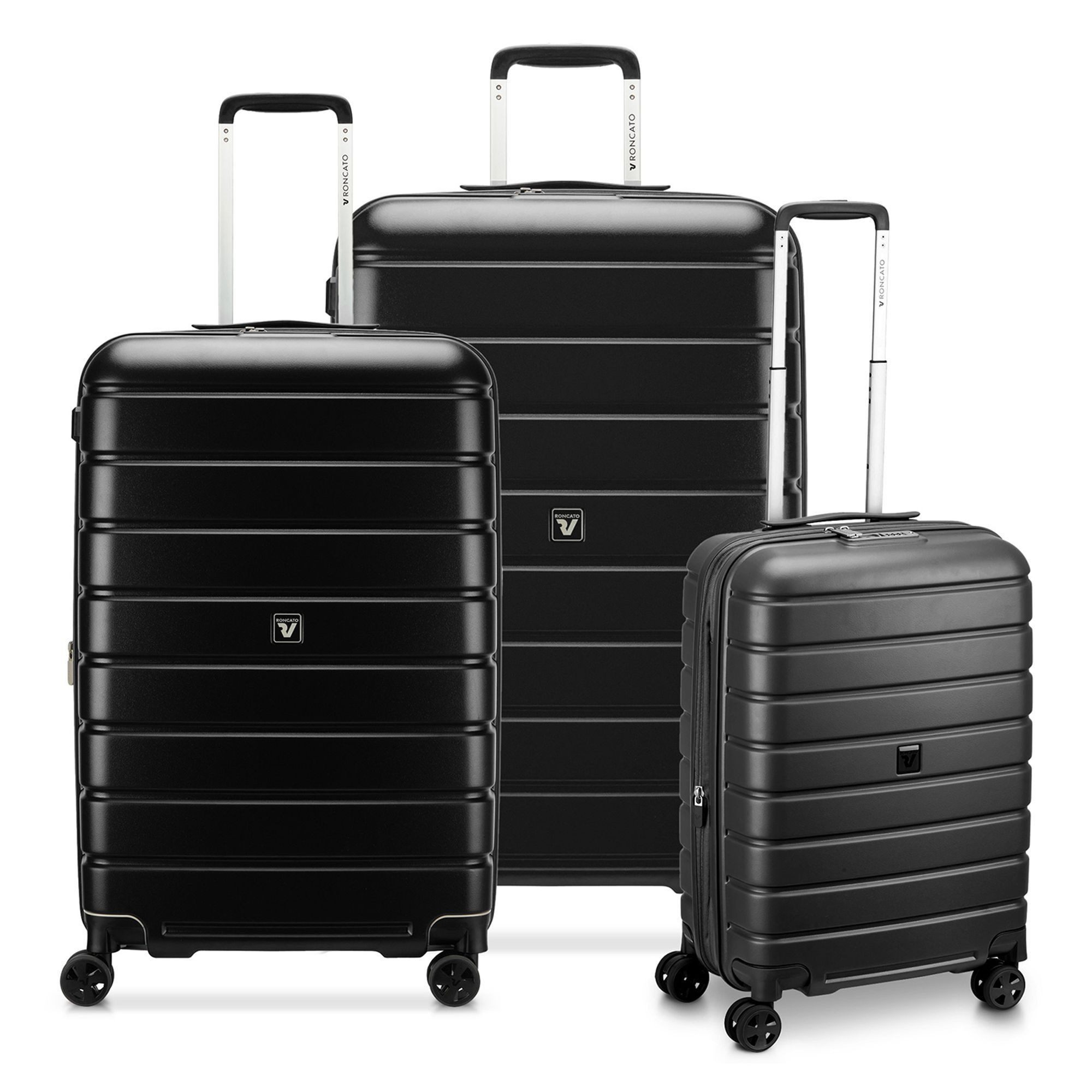 RONCATO Trolleyset Relife, 4 Rollen, (3-teilig, 3 tlg), PET