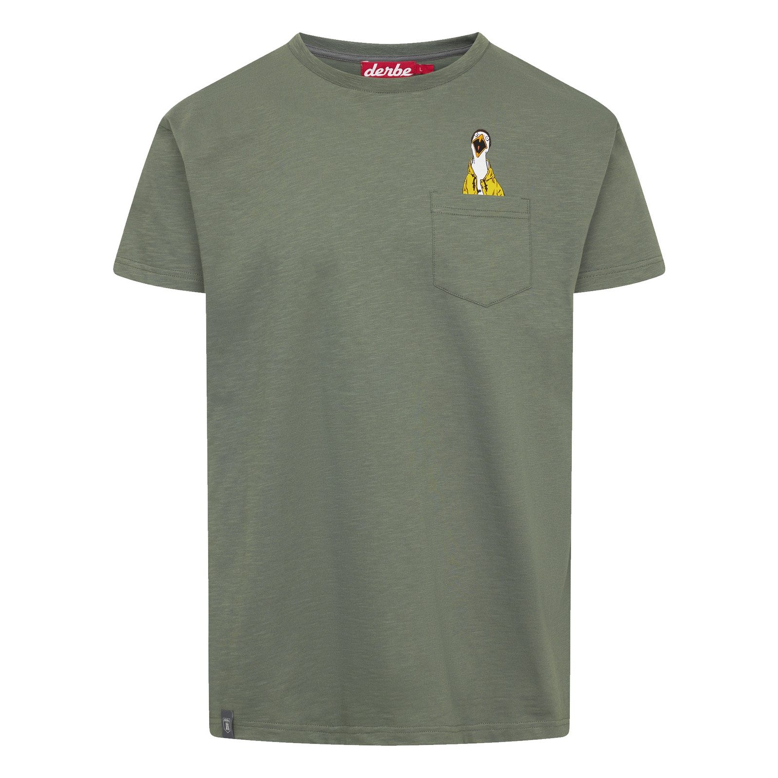 Derbe T-Shirt Schreimöwe Pocket mit Möwenprint an der Brusttasche
