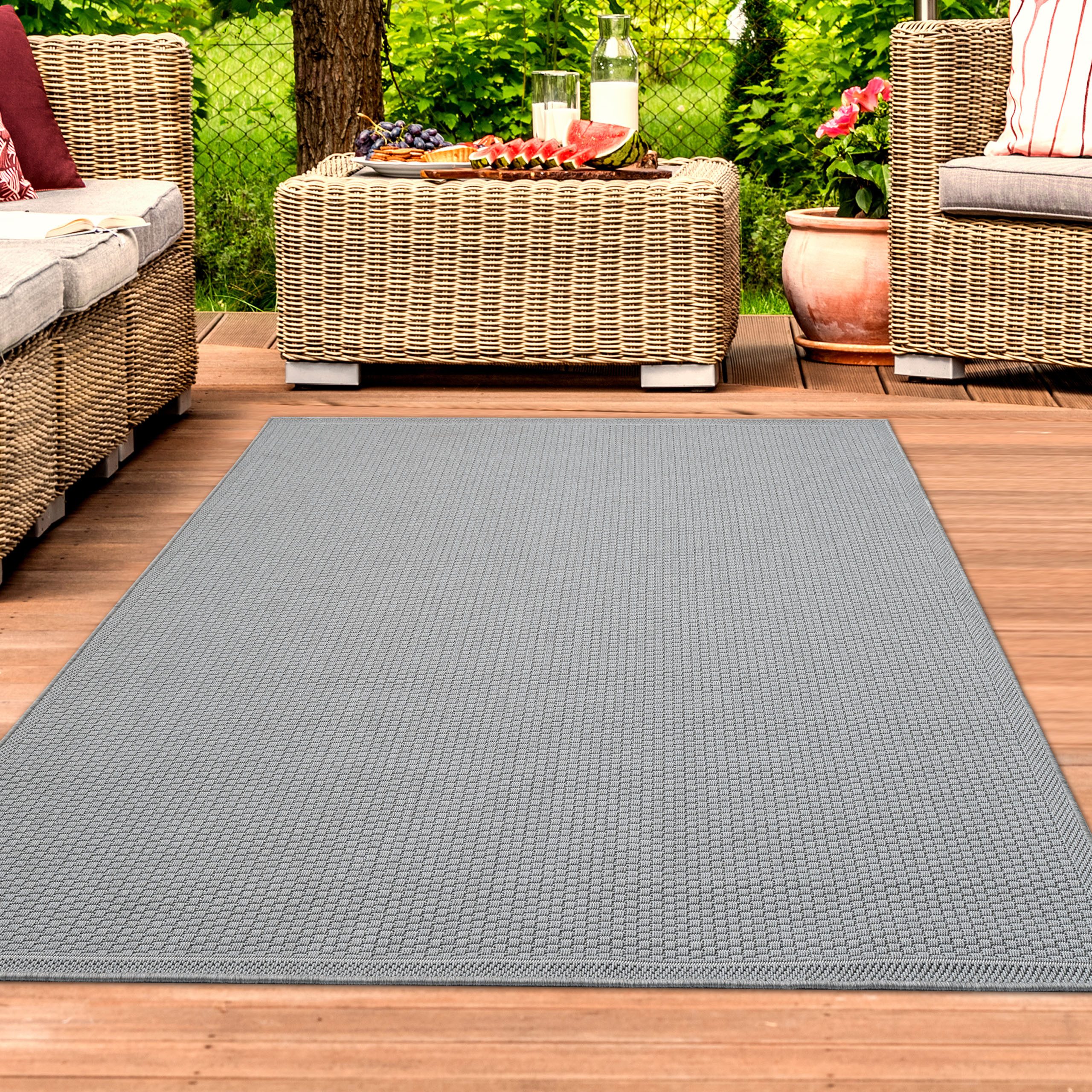 TeppichHome24 Outdoorteppich Stabiler In- und Outdoor-Teppich günstig online kaufen