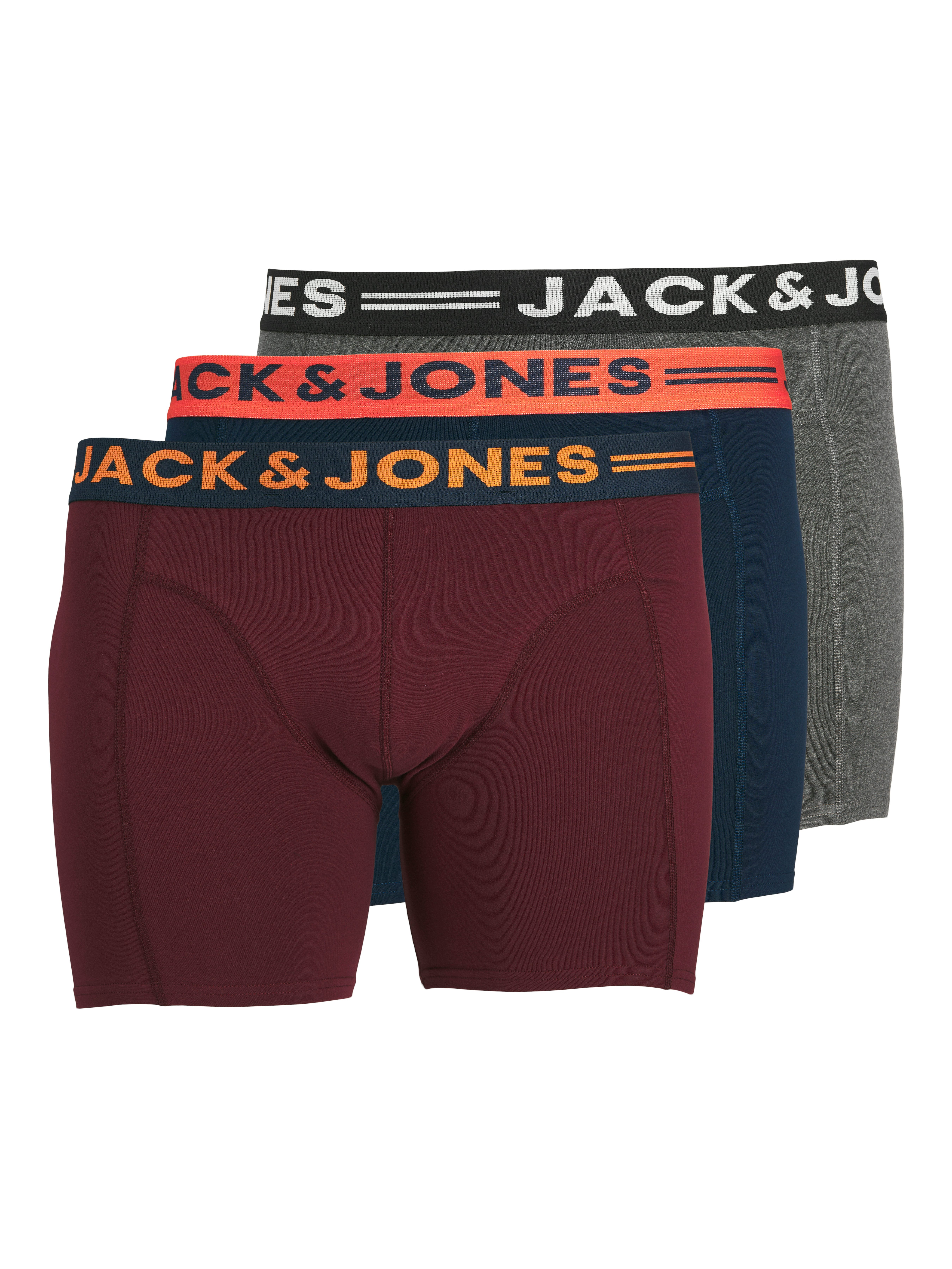 Jack & Jones PlusSize Boxershorts JACLICHFIELD TRUNKS NOOS 3 PACK PLS (Packung, 3-St)