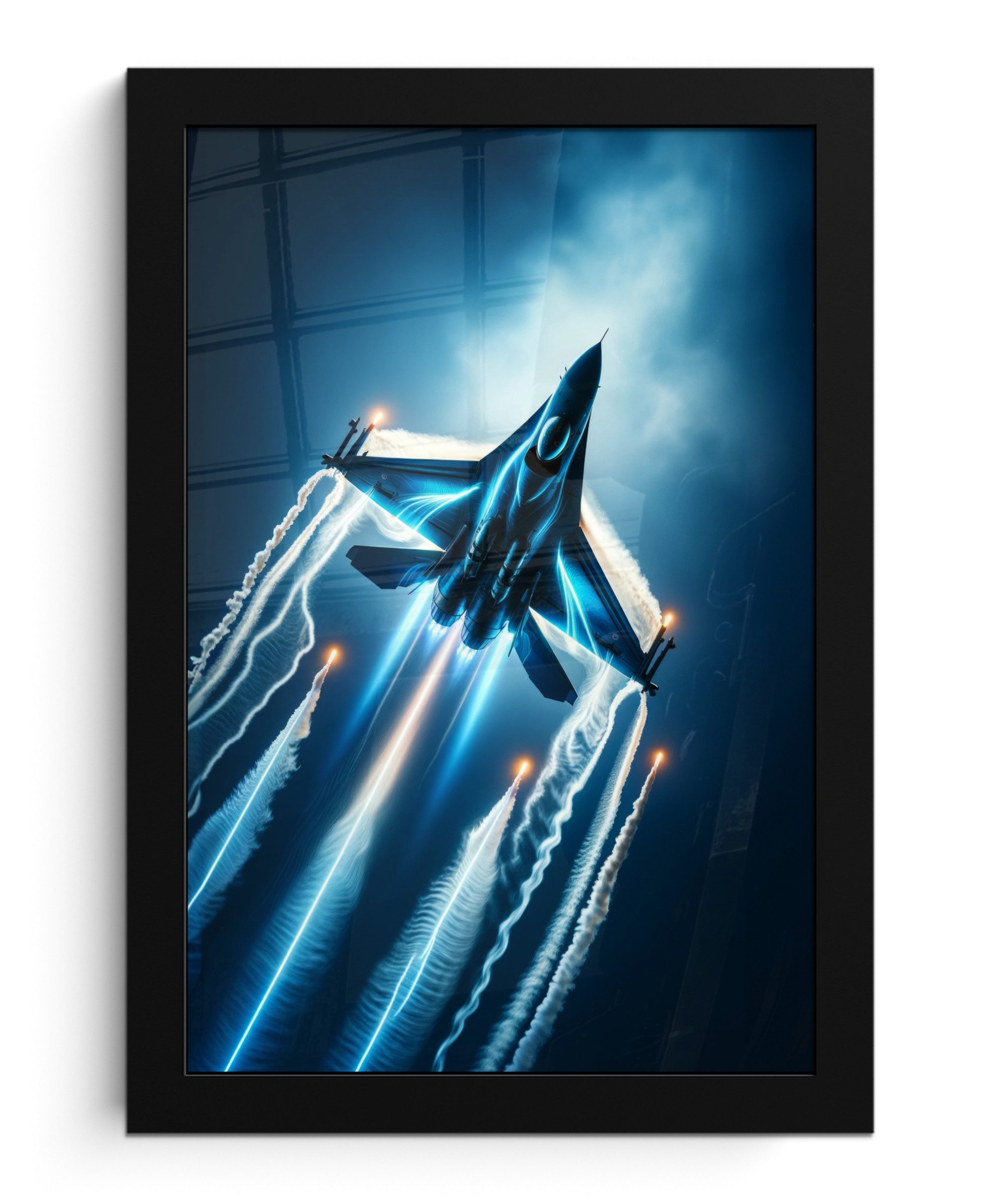 MuchoWow Poster Düsenjäger - Blau - günstig online kaufen