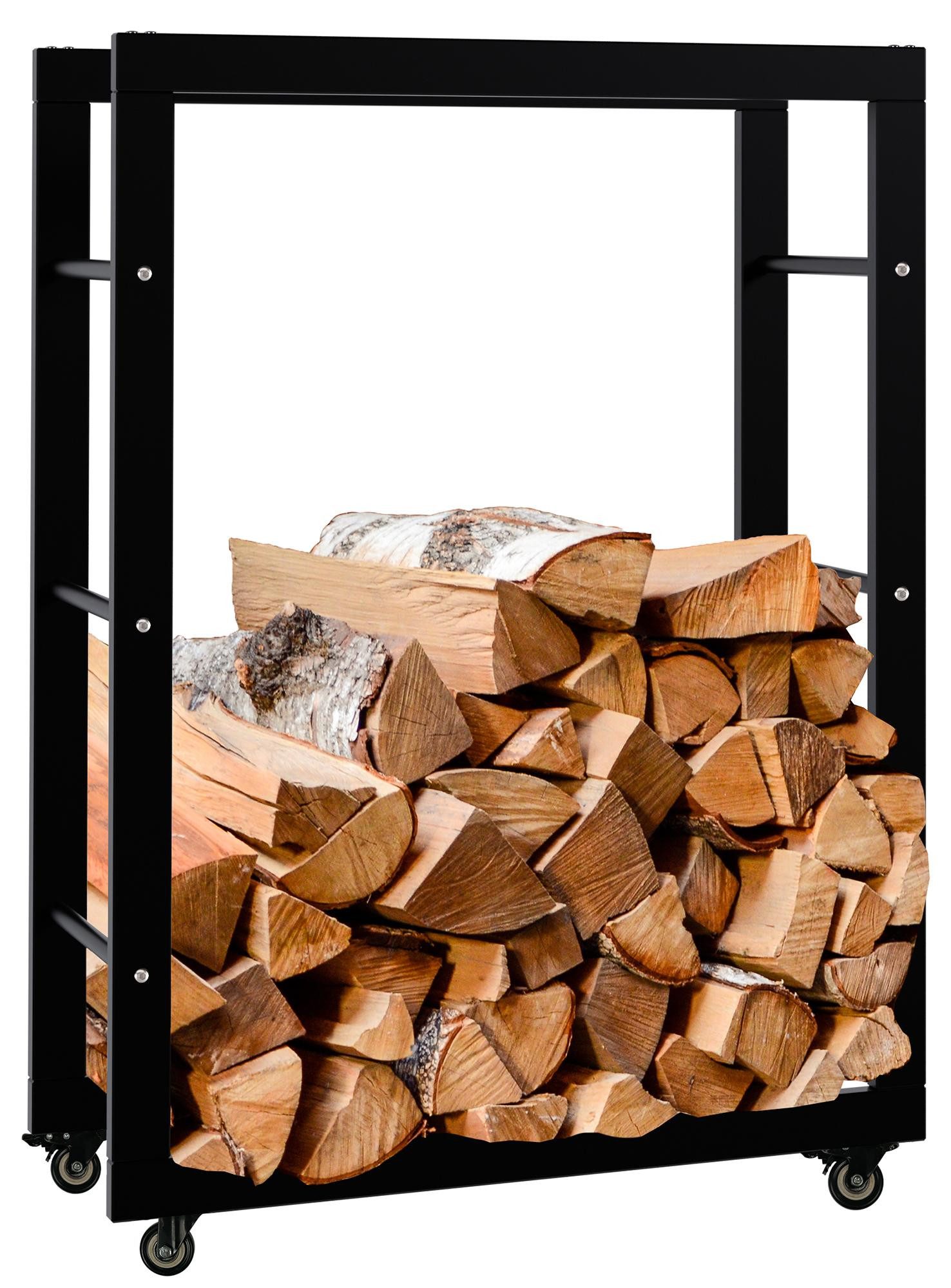TPFLiving Kaminholzregal Turea, BxTxH:60x25x80 cm, (Vier günstig online kaufen
