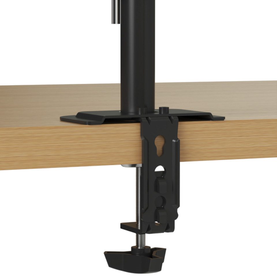 LMG Germany Monitor-Halterung Monitorhalterung, 1 Monitor 13-32 Zoll max. 10 kg, 1 Arm, verstellbar, (bis 27 Zoll, 360° drehbar, höhenverstellbar, VESA-kompatibel, mit Kabelmanagement)