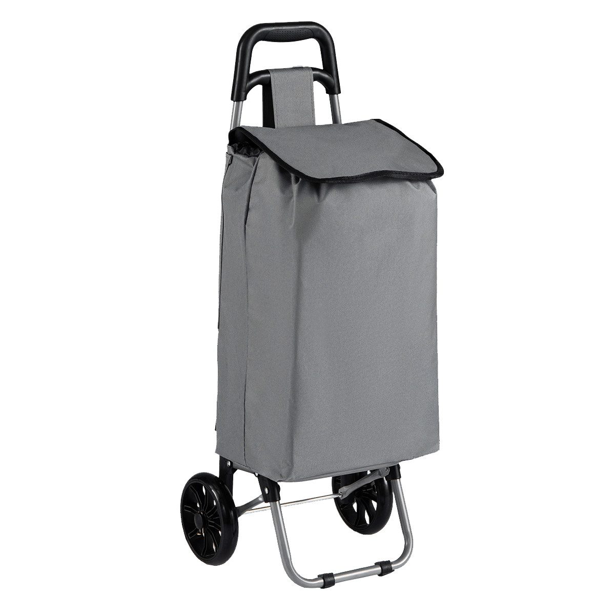 COSTWAY Einkaufstrolley Einkaufswagen, 35L, klappbar & rollbar, bis 35 kg