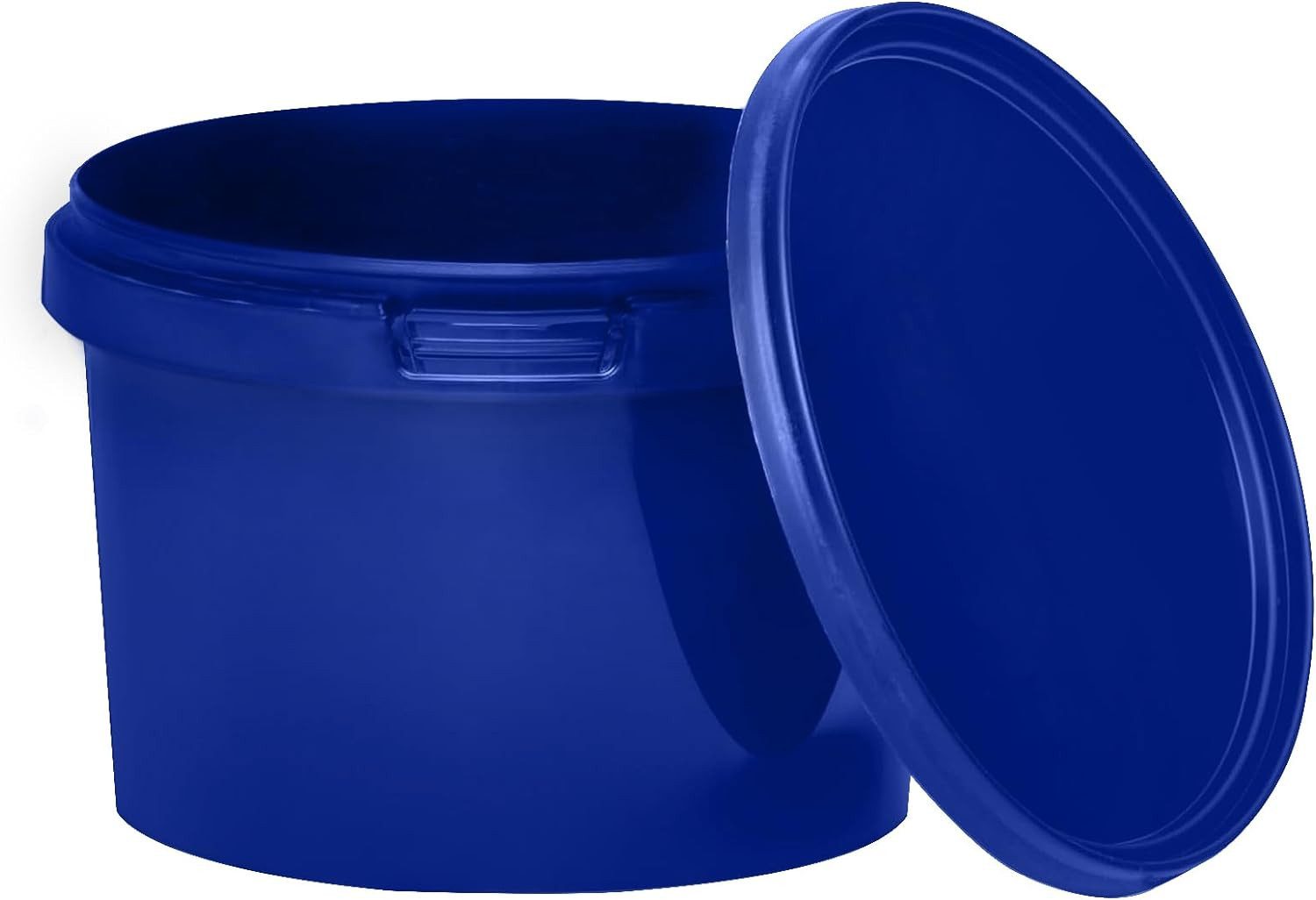 BENBOW Putzeimer Eimer mit Deckel 30 20 10 5 3 1 0,5 L Viele Farben Lebensmittelecht, (10-tlg., PZH-, BRC- und DIN-ISO-zertifiziert), für Lebensmittel, Farben, Chemikalien