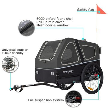 TIGGO Fahrradhundeanhänger Doggyhut S-Line XXL Fahrradanhänger & Hundebuggy 2 in 1