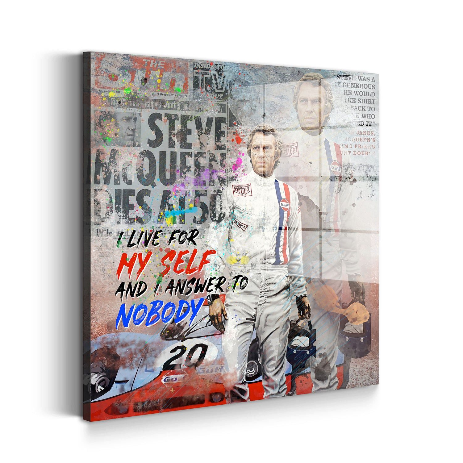 Acrylglasbild McQueen Legacy Acrylglas Wandbild Bild Wanddeko Wohnzimmer XL