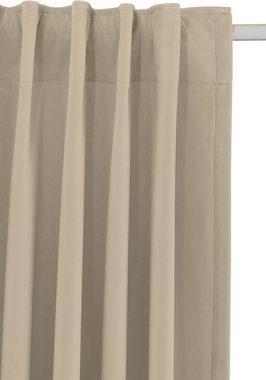 Vorhang Velvet-Leonique, Leonique, Multifunktionsband (1 St), blickdicht, Samt, mit Raffhalter, einfarbig, monochrom, edel, verschiedene Größen