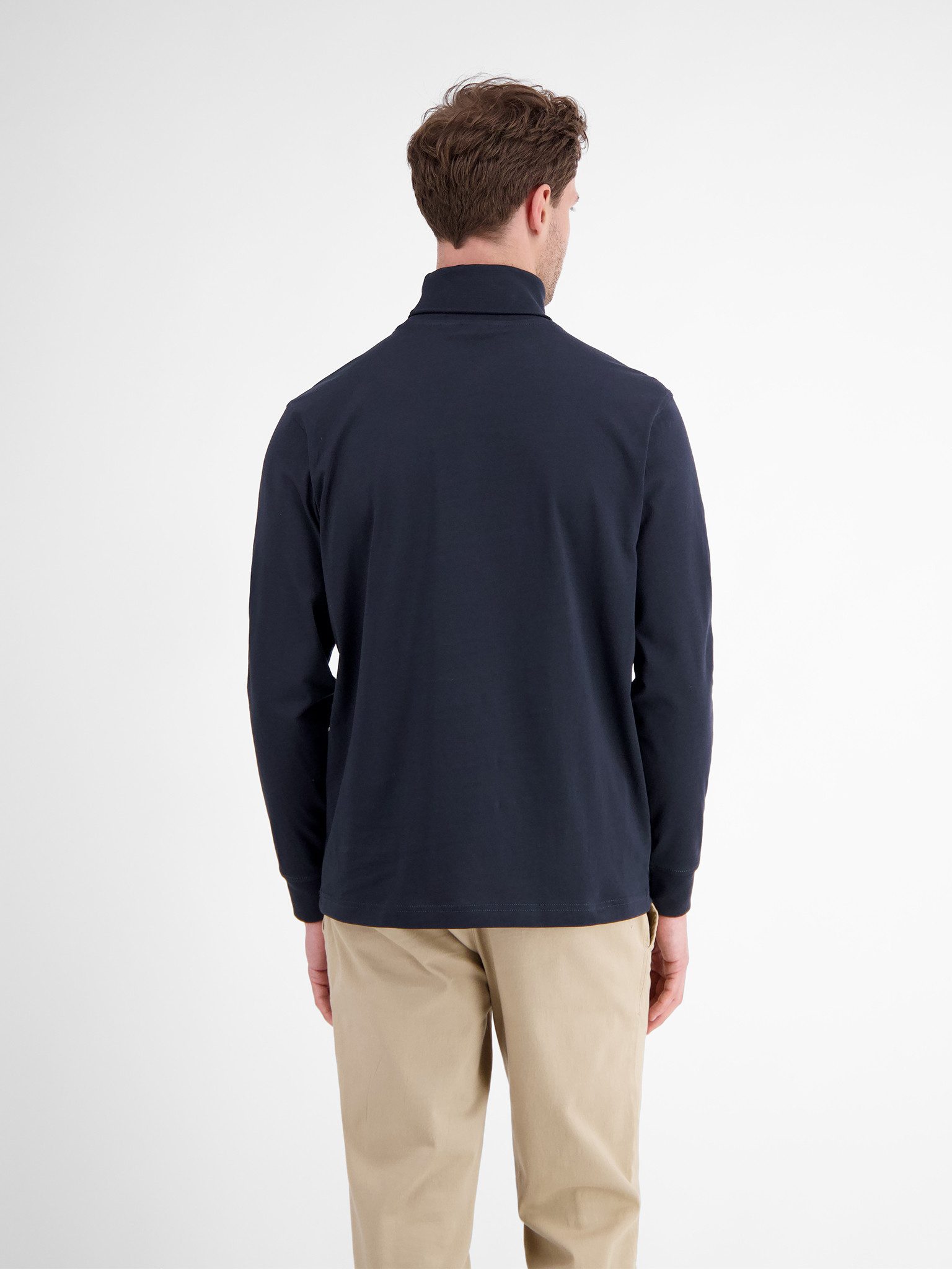 LERROS Rollkragenshirt mit Logo Stickerei günstig online kaufen