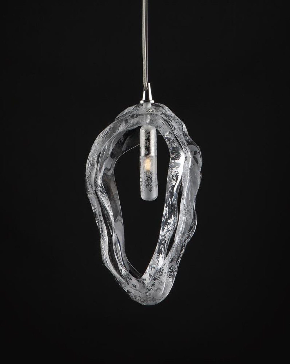 JVmoebel Pendelleuchte Designer Pendelleuchte aus Metall in Gold mit Glasdetails, Warmweiß, Made in Europa