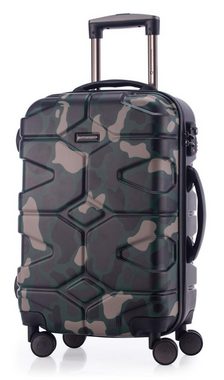 Hauptstadtkoffer Hartschalen-Trolley X-Kölln, 58 cm, Camouflage, 4 Rollen, Hartschalen-Koffer Handgepäck-Koffer Reisegepäck TSA Schloss