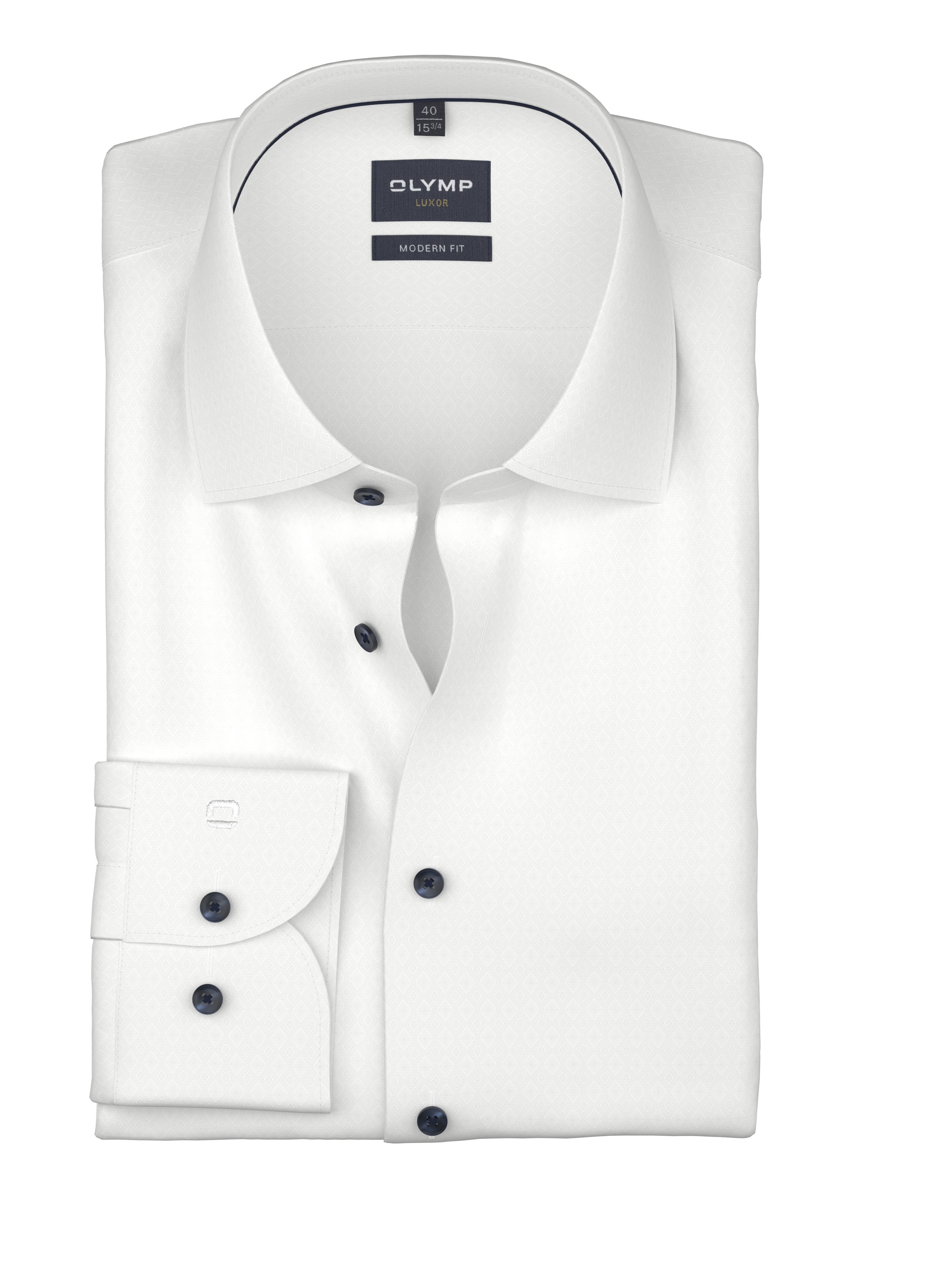 OLYMP Langarmhemd Luxor Businesshemd, modern fit, New-Kentkragen