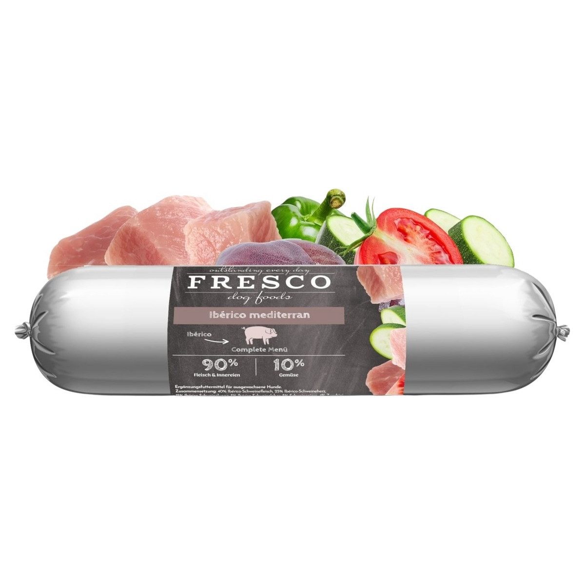 Fresco BarfWurst Ibérico mediterran 400 g, für: Hund