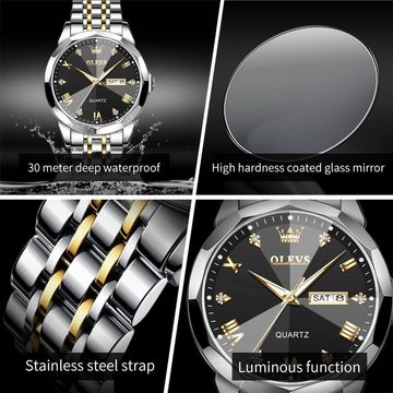 OLEVS Wasserdichte Watch, Hochwertige und vielseitige für formale Anlässe und lässige Ausflüge