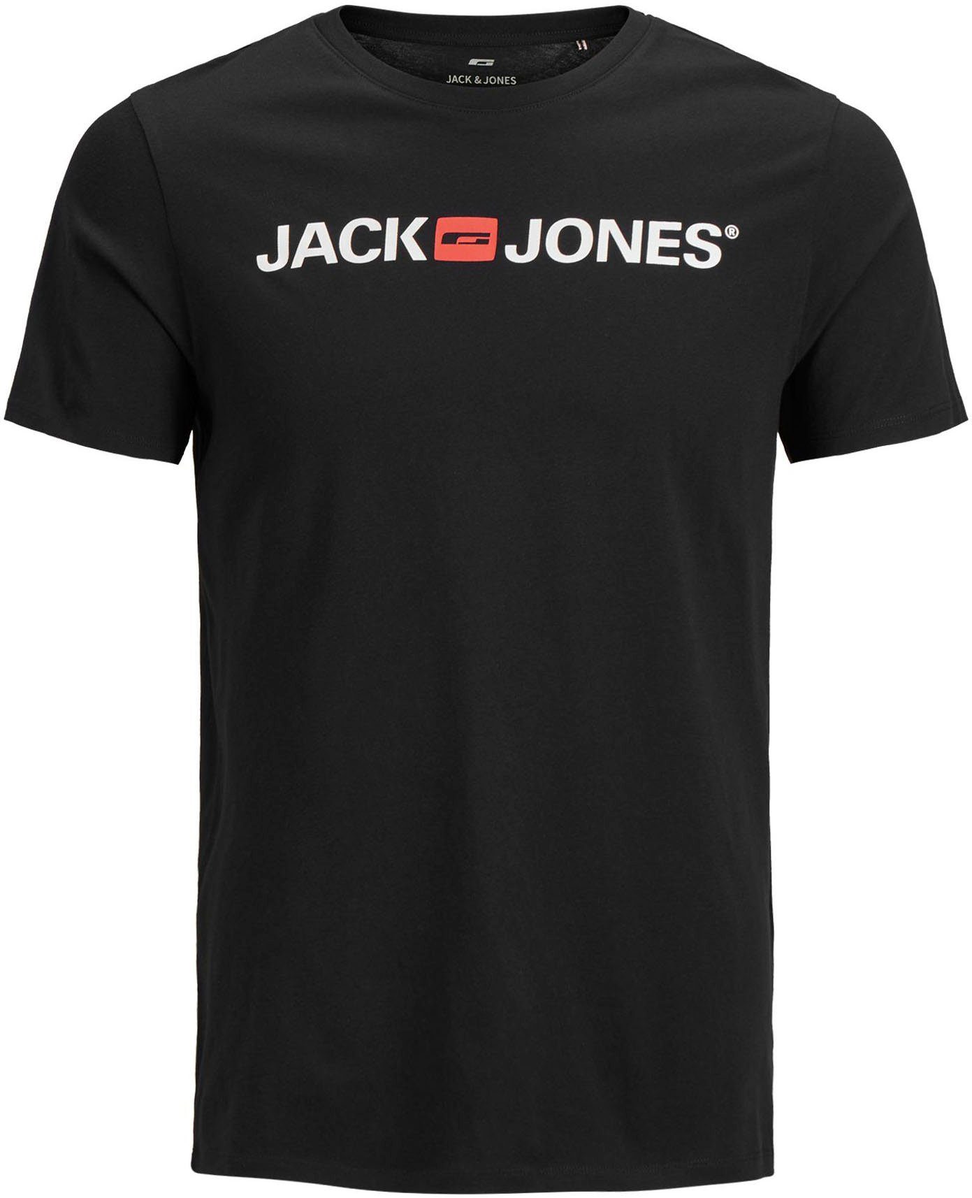 Jack & Jones PlusSize TEE LOGO CORP bis 6XL T-Shirt schwarz Größe