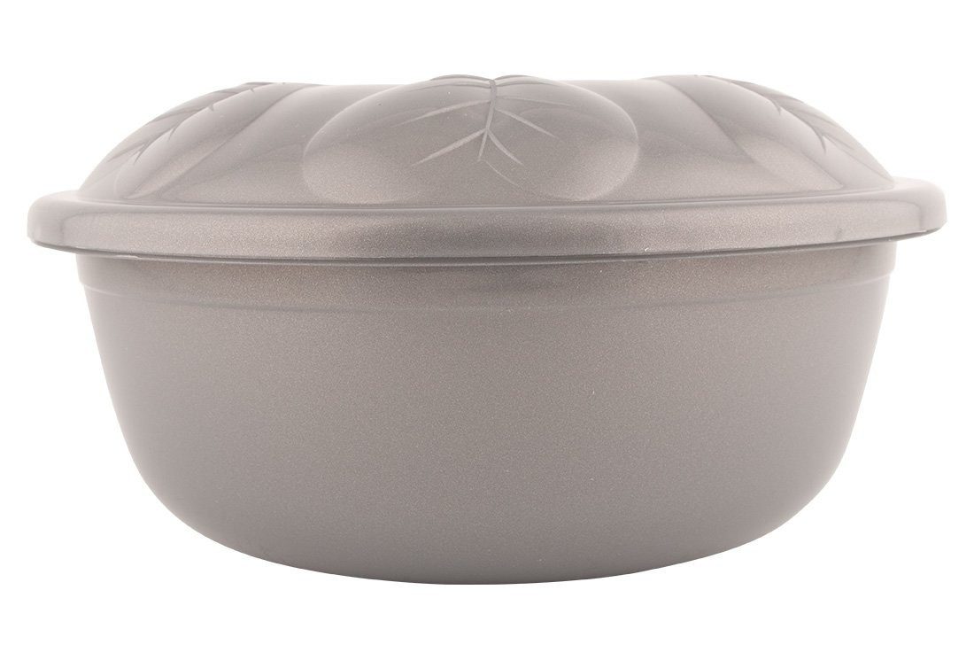 Dekonaz Aufbewahrungsbox Graues Teigbecken mit Deckel, 16,5 Liter günstig online kaufen