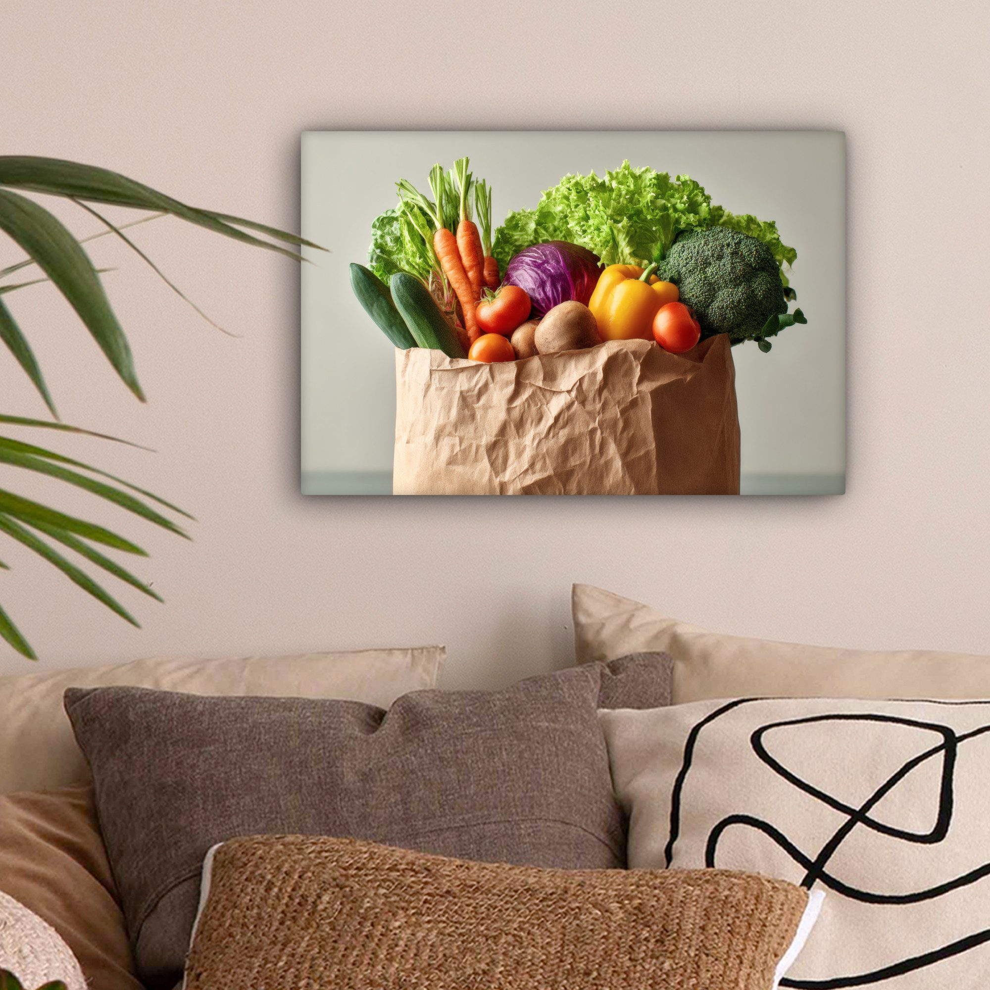 OneMillionCanvasses® Leinwandbild Papiere - Lebensmittel - günstig online kaufen