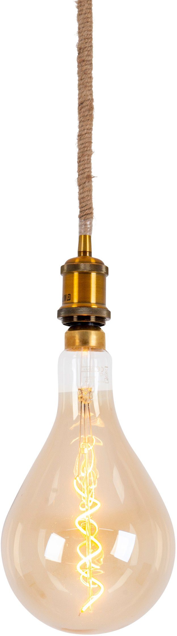 näve Pendelleuchte Ontario, Dimmfunktion, Leuchtmittel wechselbar, Warmweiß, Pendelleuchte>>Ontario<<,dimmbar,LED 1xE27/5W,Seil:Jute,schwarz/natur. Reduzierter Preis € 42,36. Unverbindliche Preisempfehlung € 114,95