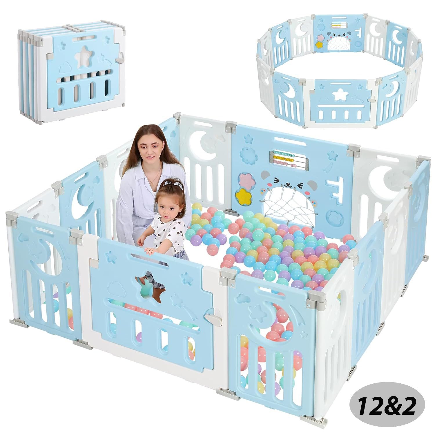 ToteBox Laufstall Babyschranke, Laufstall Laufgitter für günstig online kaufen