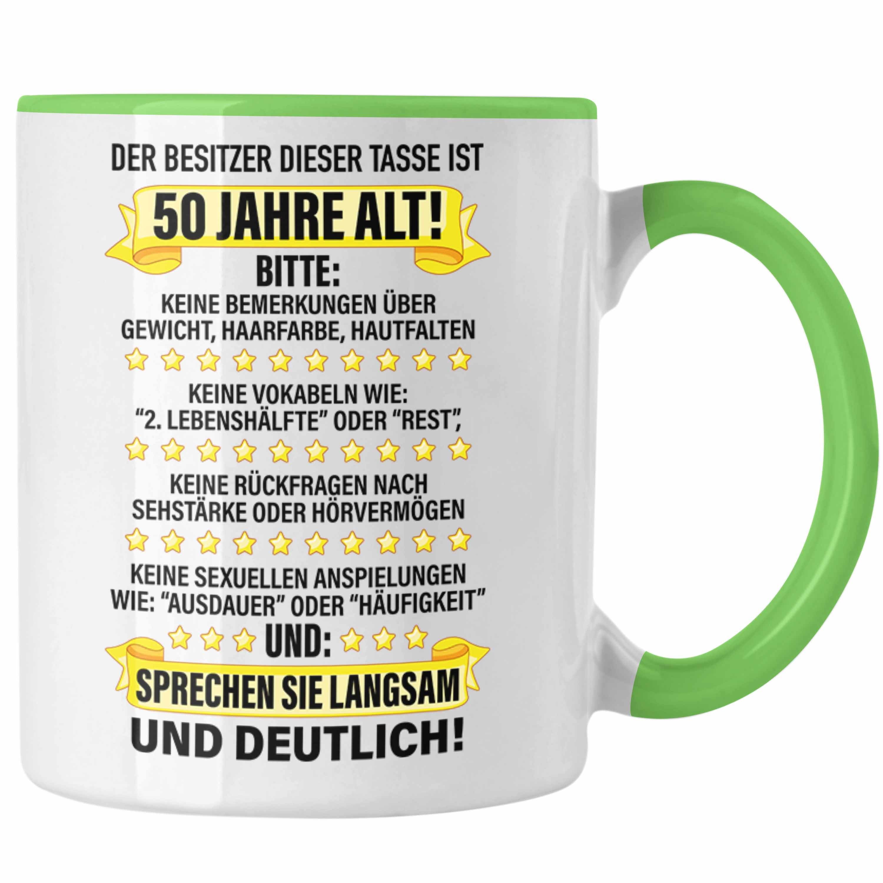 Tasse Trendation - 50. Geburtstag Männer Tasse Geschenk Geschenkidee 50er Geburtstag Spruch Perfektion Vater Papa Lustiger Spruch Witzig