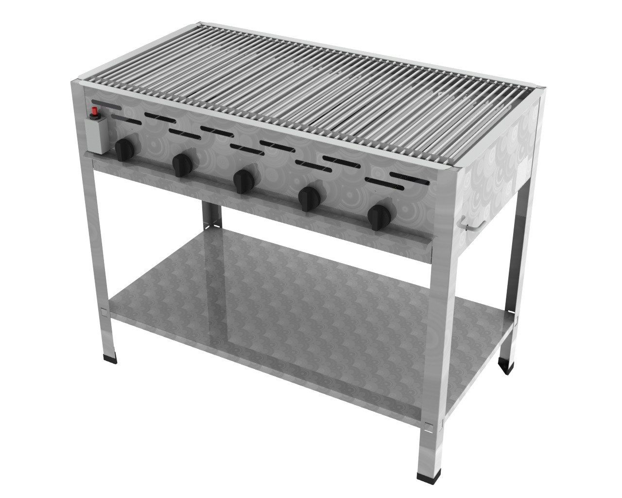 ChattenGlut Gasgrill ChattenGlut Gastrobräter 22,5kW mit Einzelne Edelstahlstäbe als Rost, BxTxH: 980x530x800 cm