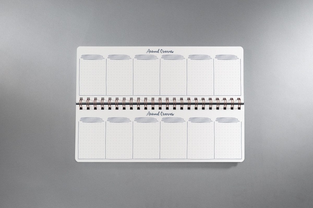Sigel Schreibtischkalender Wochenplaner Jolie (EN) undatiert 30x11,4cm 1 Woche/2 Seiten Glamorous