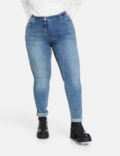 Samoon Stretch-Jeans »Betty Jeans mit dezentem Used-Effekt«
