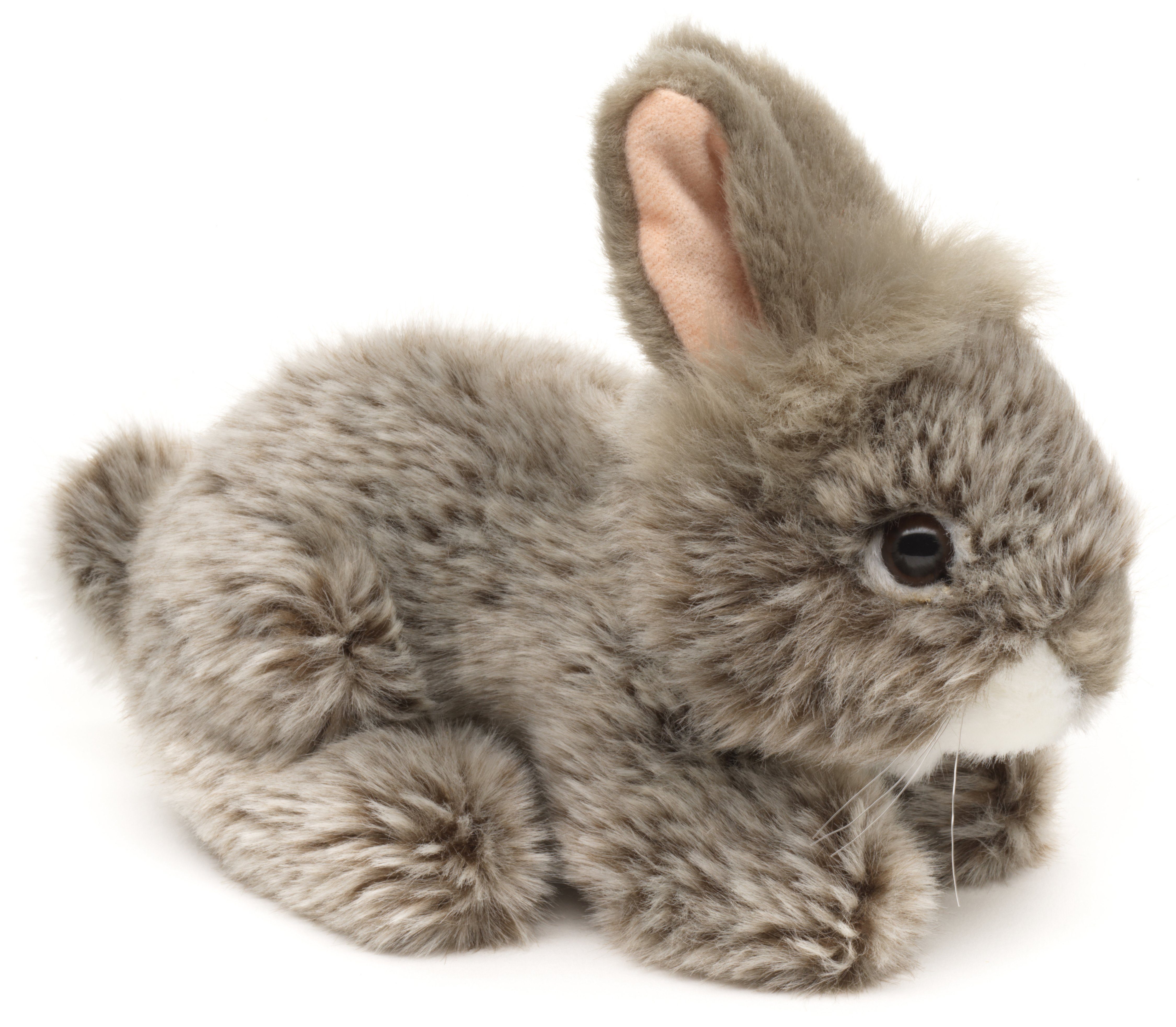 Uni-Toys Kuscheltier Angorakaninchen, 18 cm - versch. Modelle - Plüsch-Hase, Plüschtier, zu 100 % recyceltes Füllmaterial
