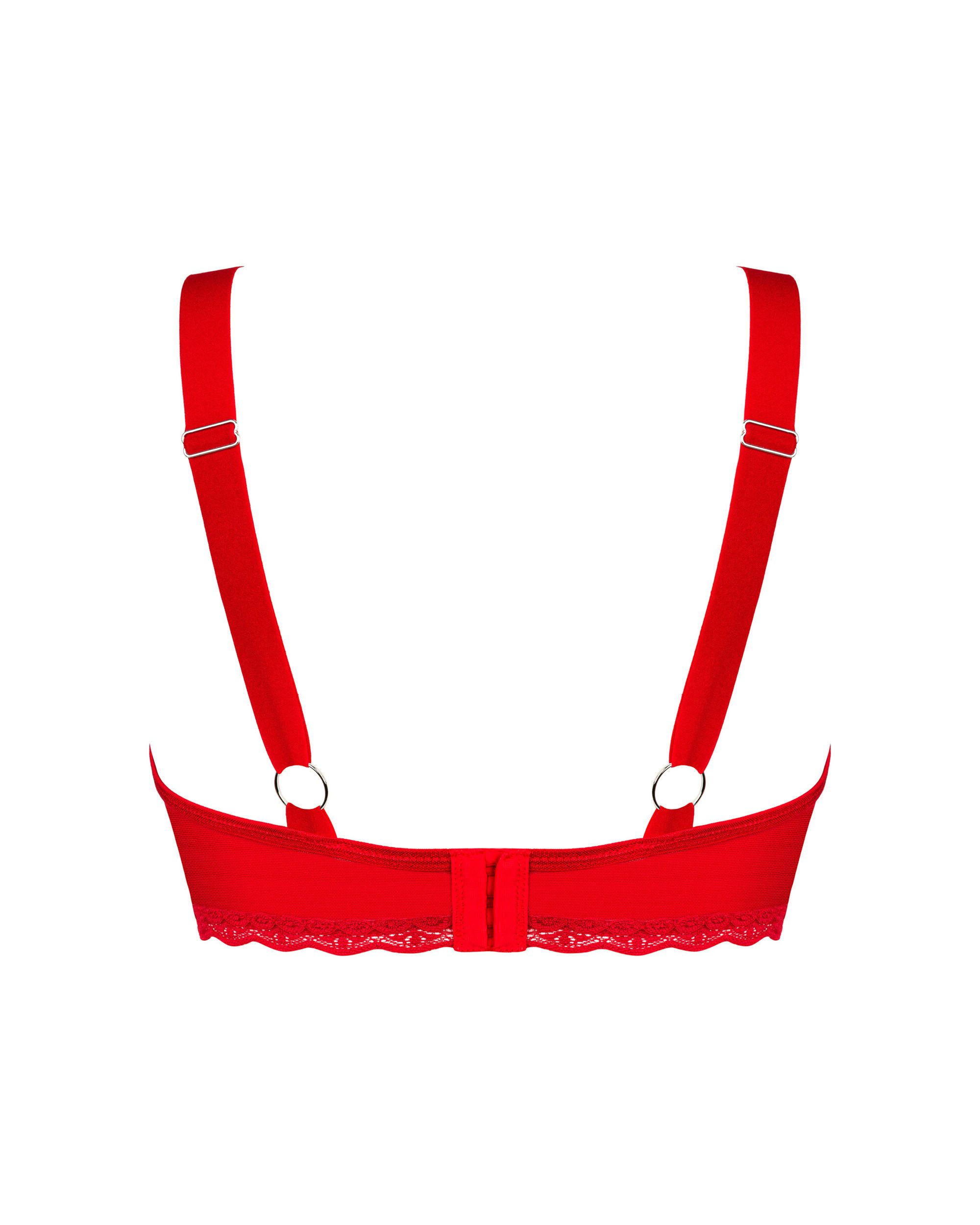 Obsessive Push-up-BH BH in rot mit Spitze Push-Up