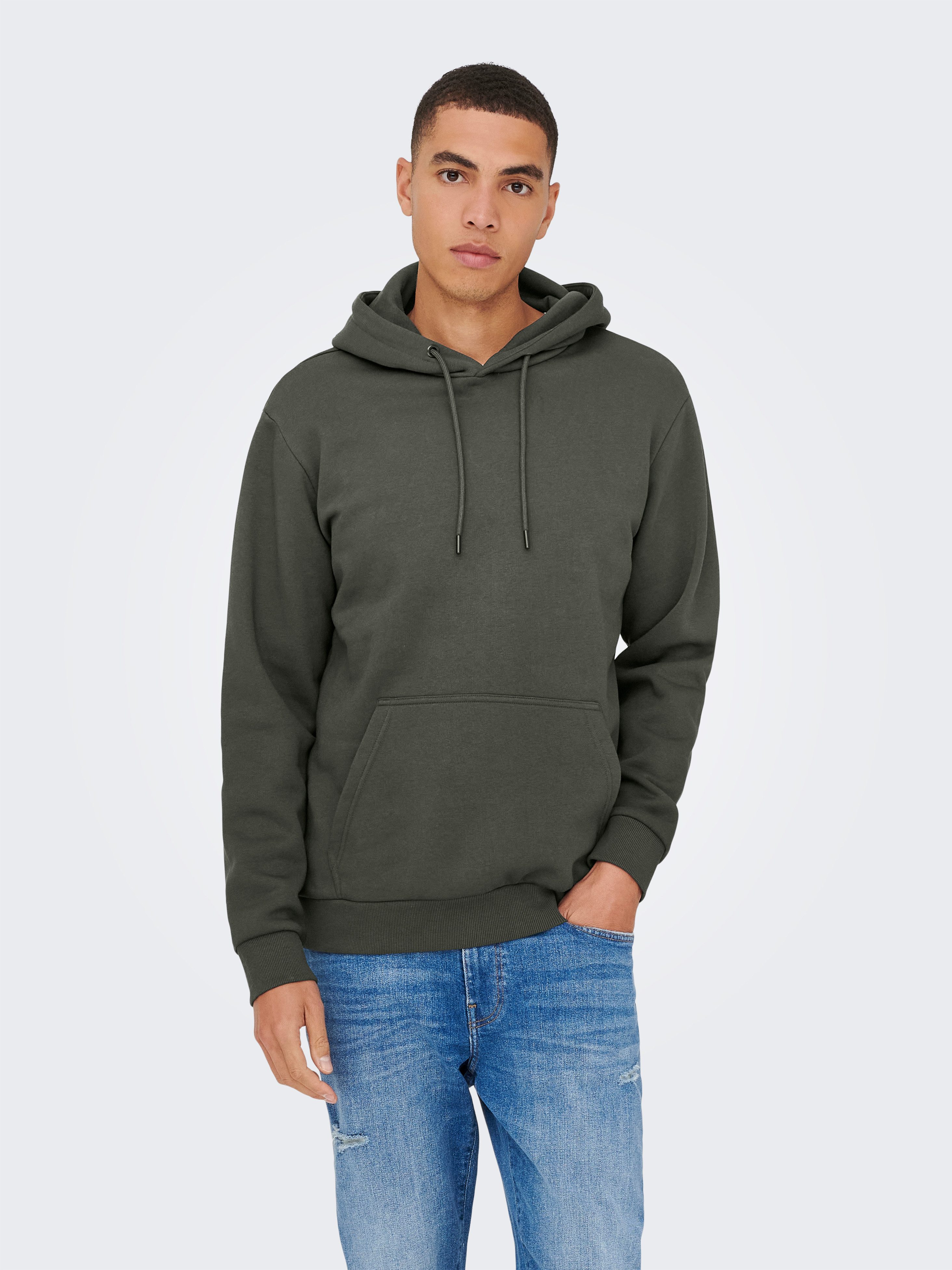 ONLY & SONS Kapuzensweatshirt ONSCERES HOODIE SWEAT NOOS Baumwollmischung, regular fit