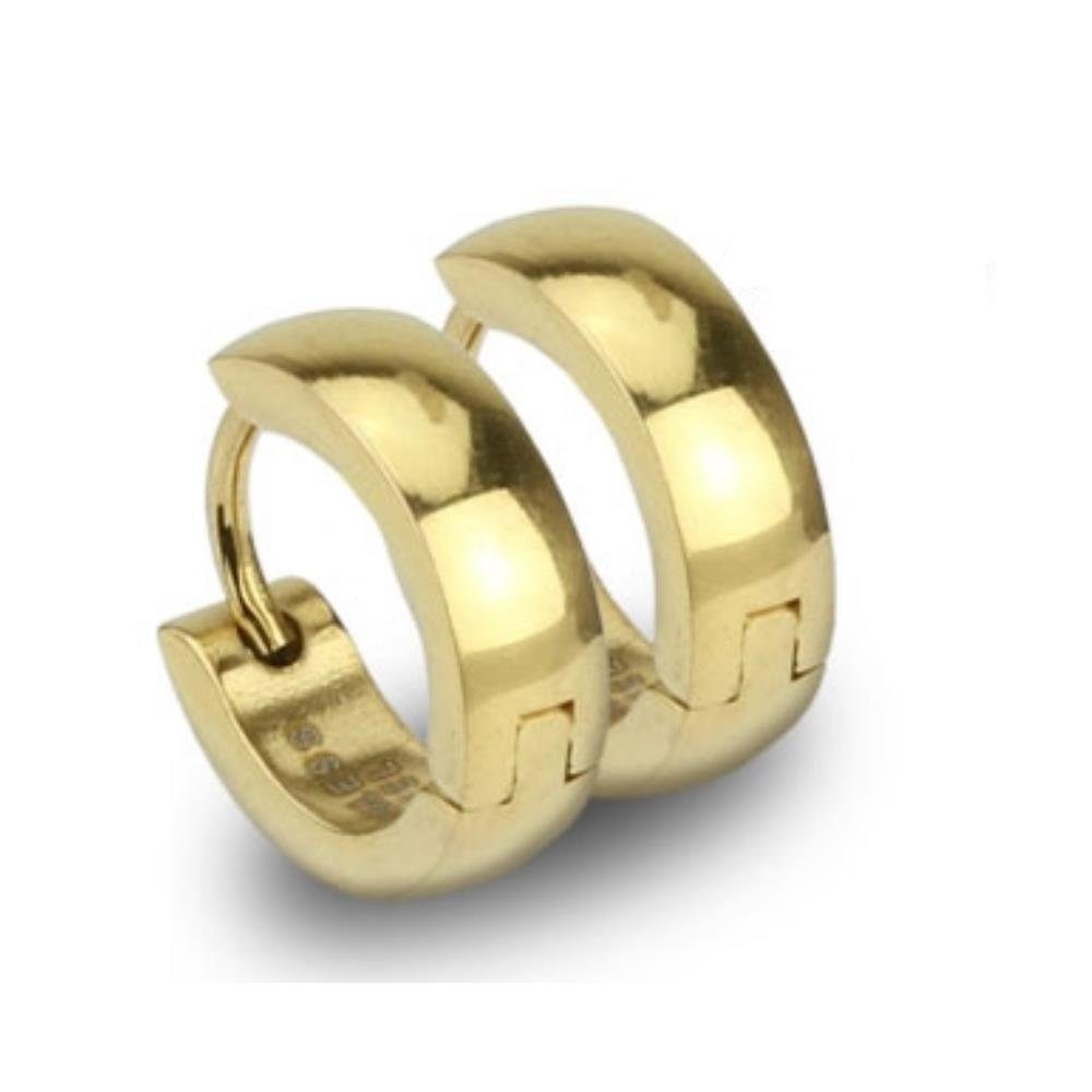 Creolen-Set Creolen klassisch gold aus Edelstahl für Damen