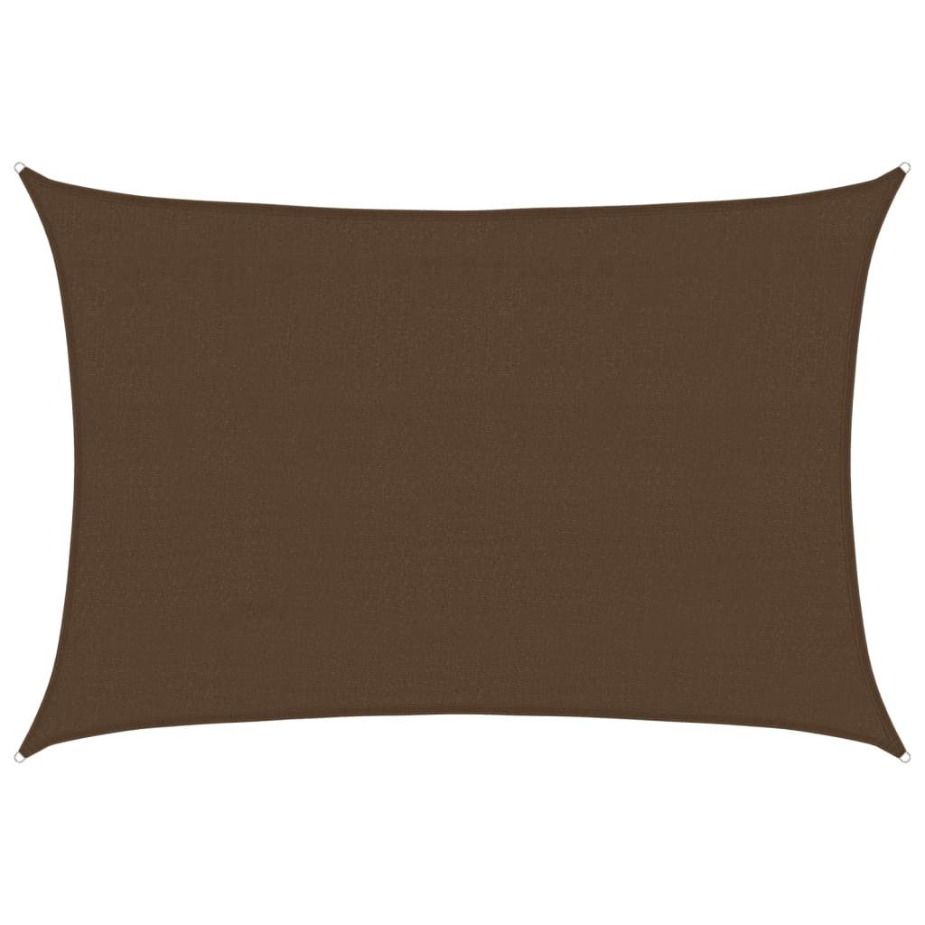 vidaXL Sonnensegel Sonnensegel 160 g/m² Braun 4x5 m HDPE, (1-tlg)