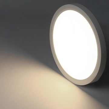 ZMH LED Deckenleuchte Flach - Ø30cm Badezimmerlampe Neutralweiß Schlafzimmer, LED fest integriert, 4000k, Küchenlampe Rund für Badezimmer Schlafzimmer Küche