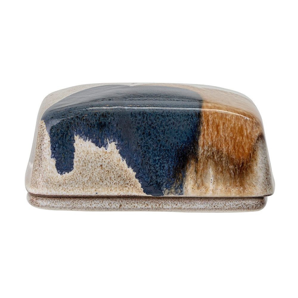 Bloomingville Butterdose Bloomingville Jules Butterdose Grau Steingut, Steingut, (Packung)