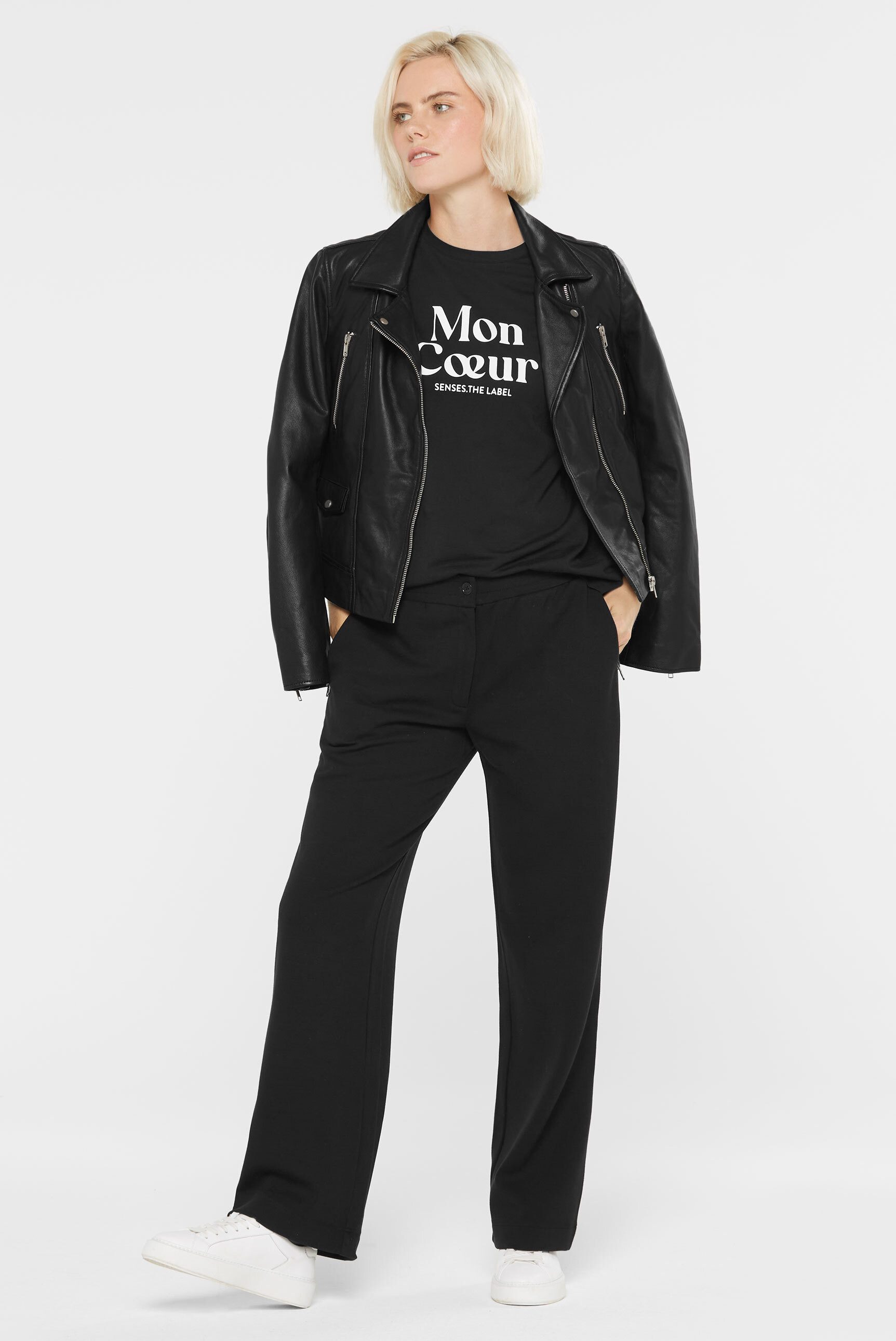 SENSES.THE LABEL Bundfaltenhose mit Elastikbund